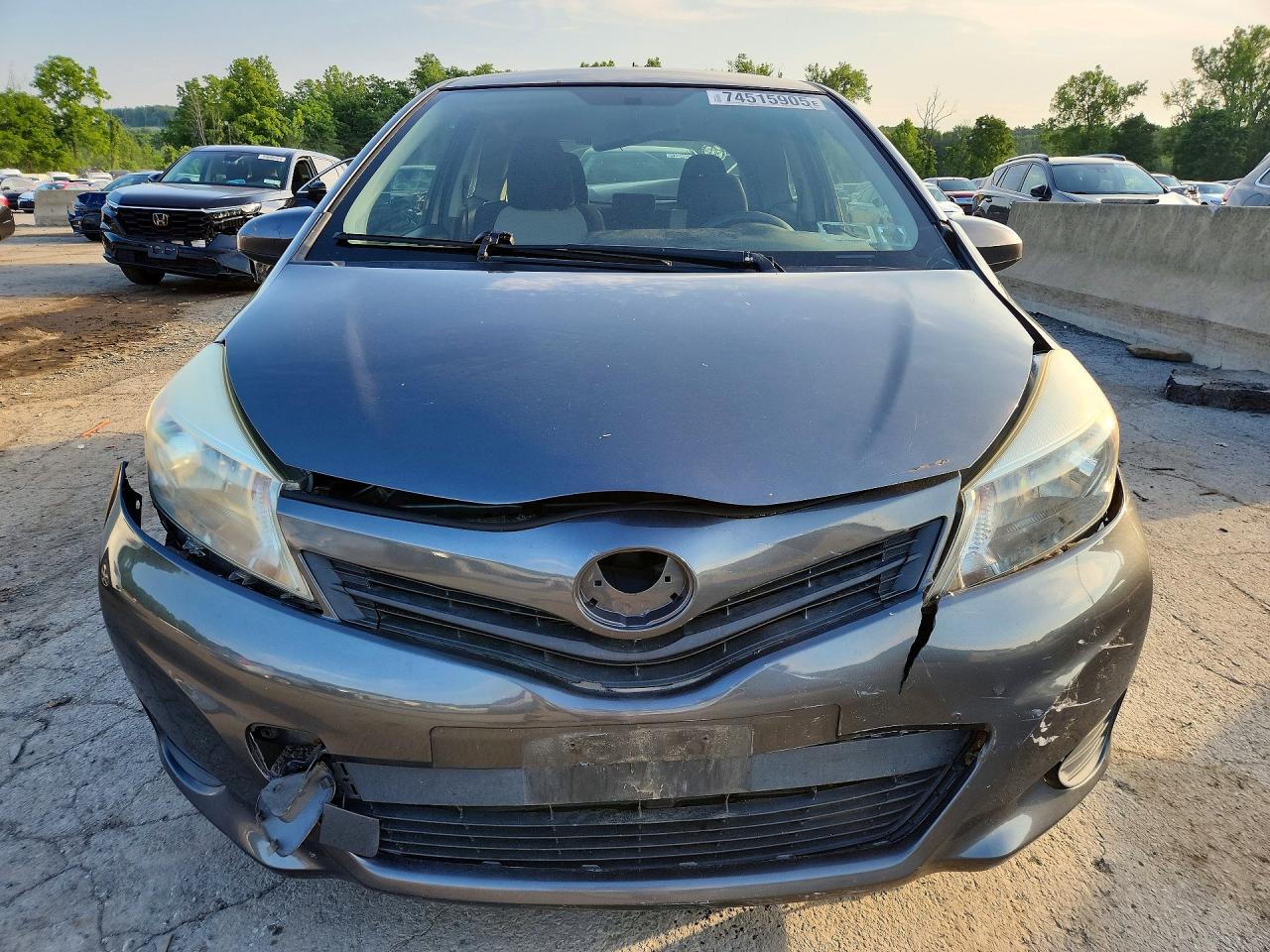 2012 Toyota Yaris 3-door Le Угольный vin: JTDJTUD37CD536593