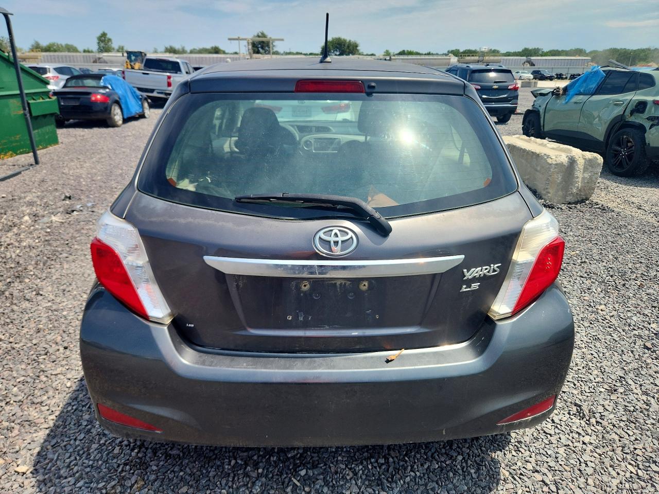2012 Toyota Yaris Серый vin: JTDJTUD38CD511895