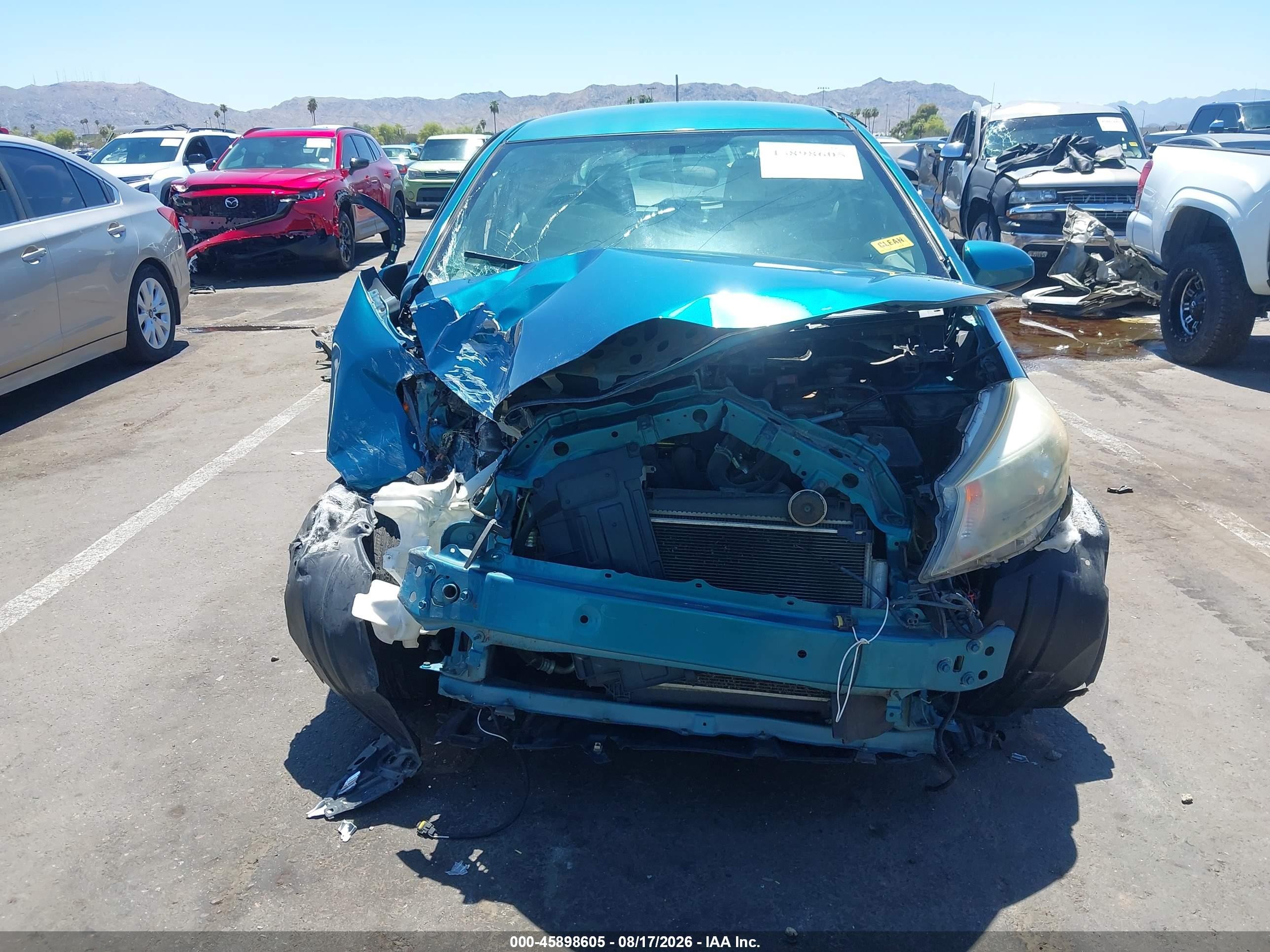 2012 Toyota Yaris L Blue vin: JTDJTUD38CD534688
