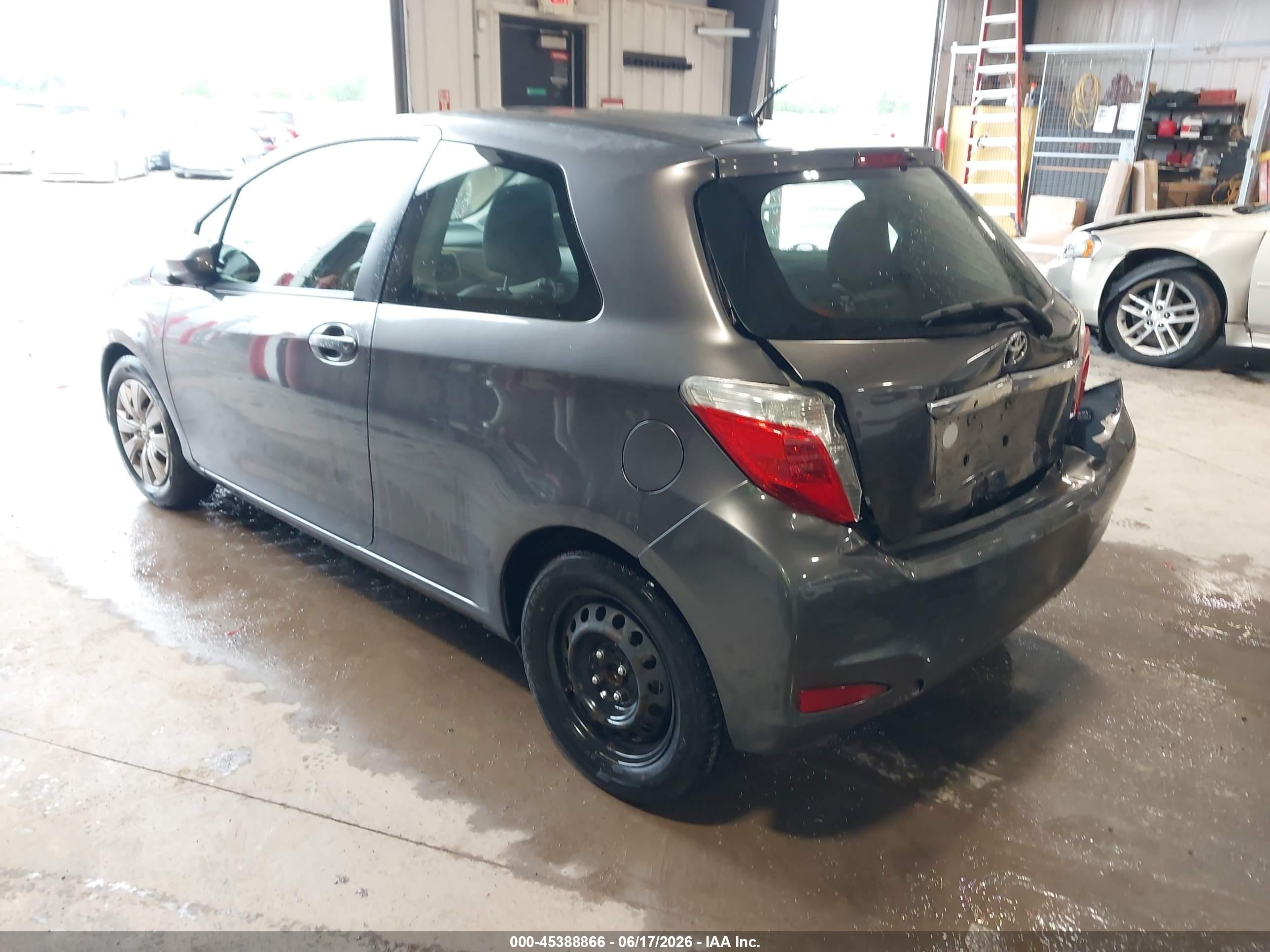 2014 Toyota Yaris L (tmc/cbu Plant) Gray vin: JTDJTUD38ED591248