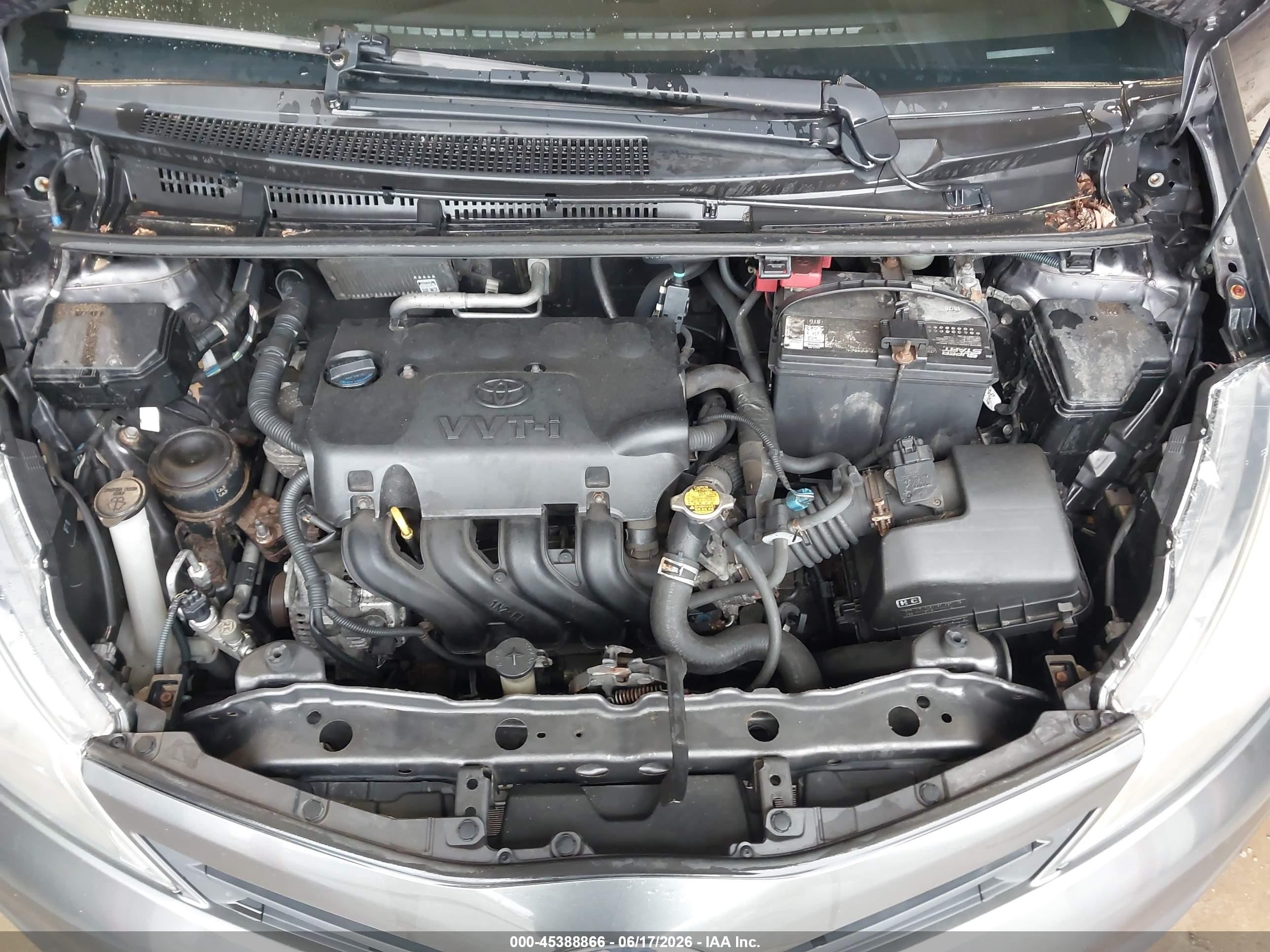 2014 Toyota Yaris L (tmc/cbu Plant) Gray vin: JTDJTUD38ED591248