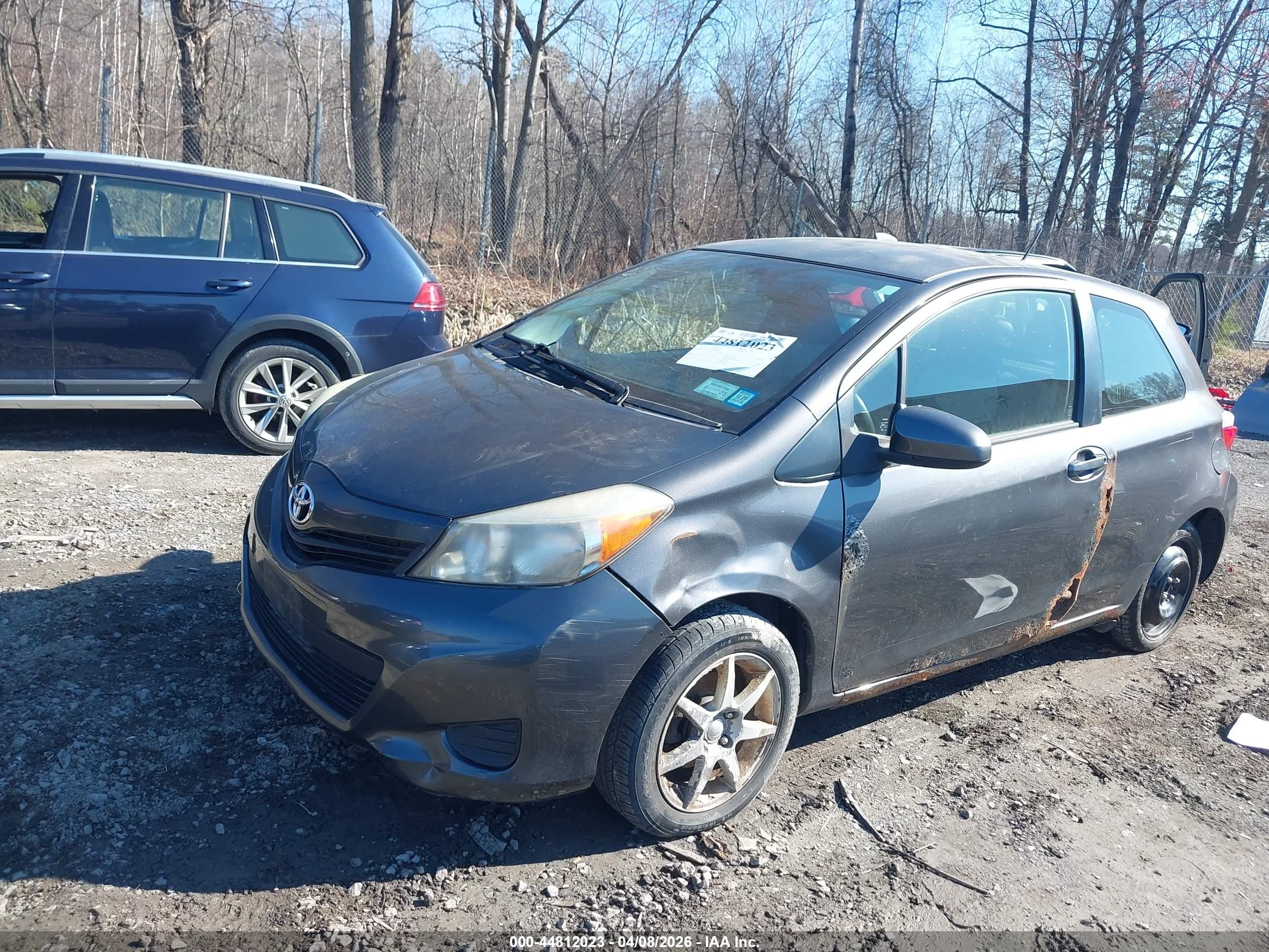 2012 Toyota Yaris L Black vin: JTDJTUD39CD500663