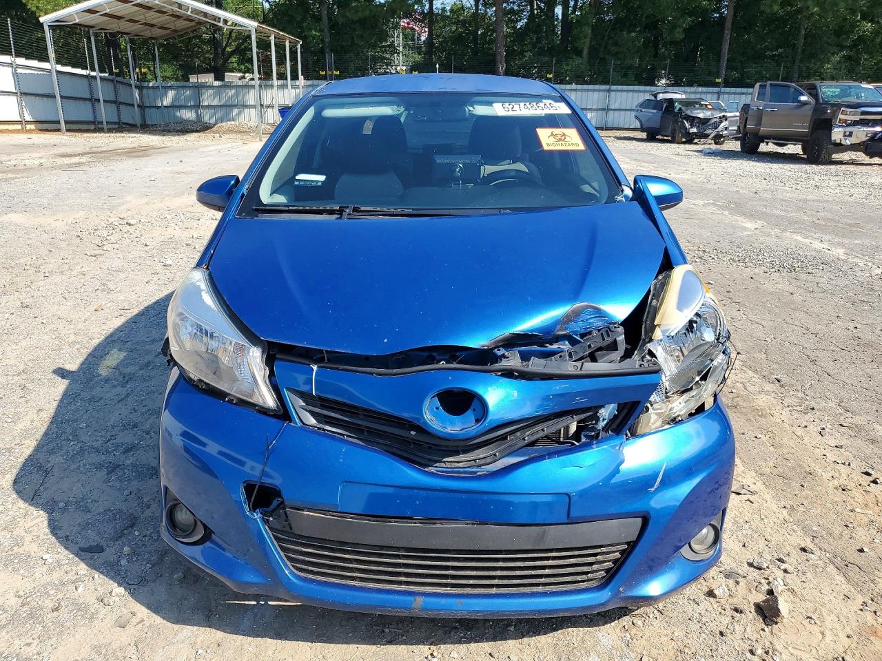 2012 Toyota Yaris 3-door L Blue vin: JTDJTUD39CD542184