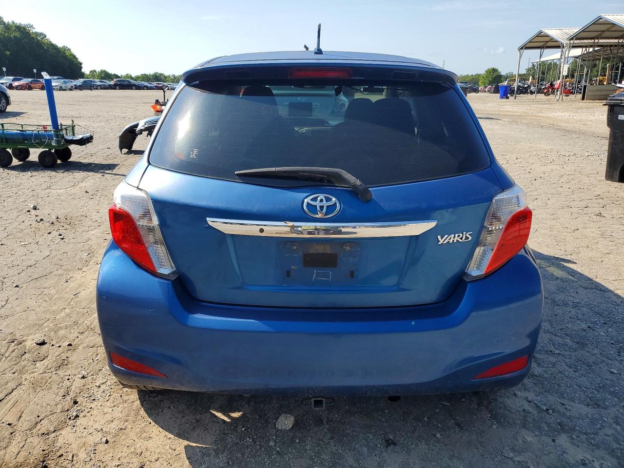 2012 Toyota Yaris 3-door L Blue vin: JTDJTUD39CD542184