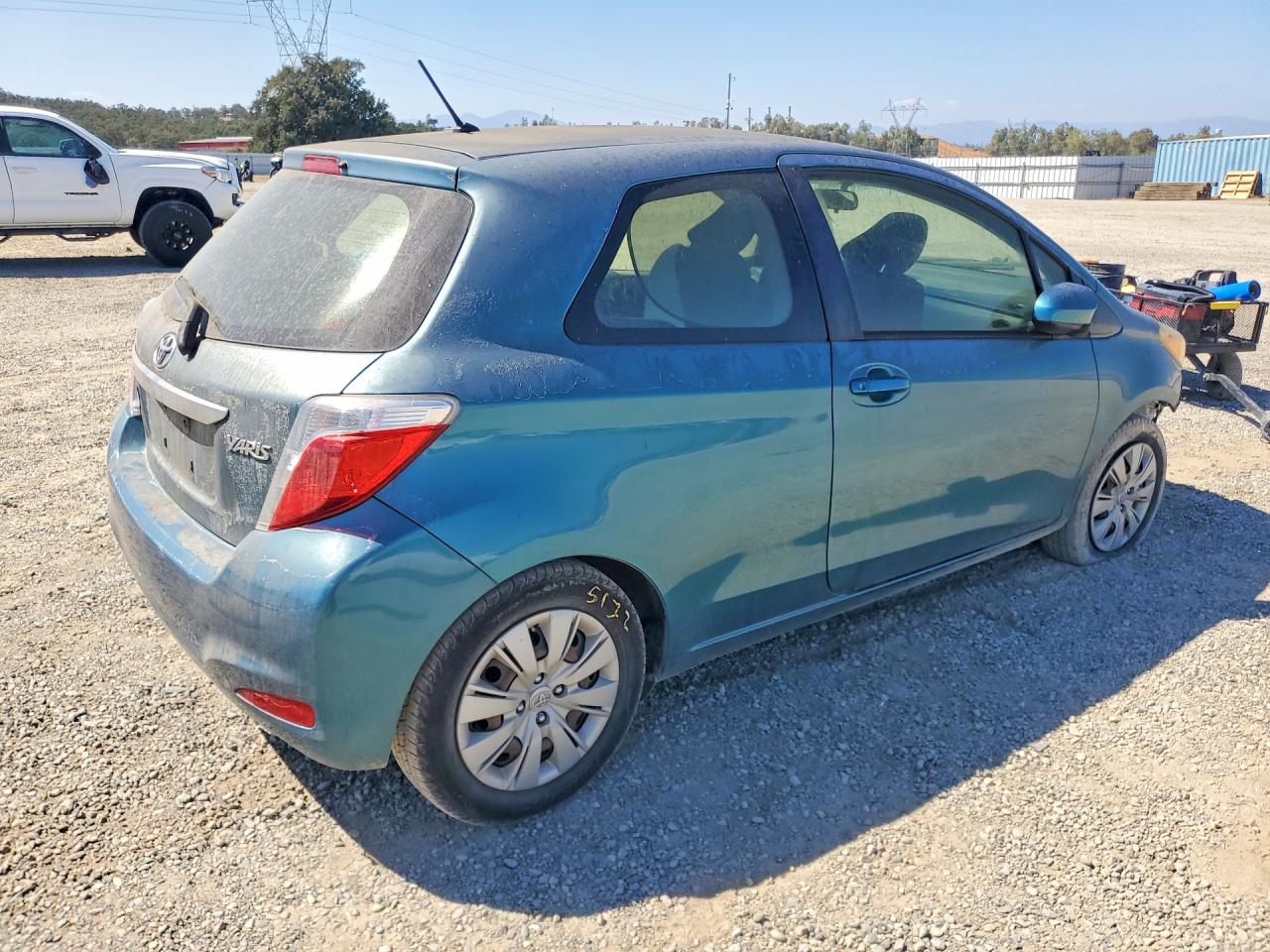 2012 Toyota Yaris 3-door L Turquoise vin: JTDJTUD3XCD537592