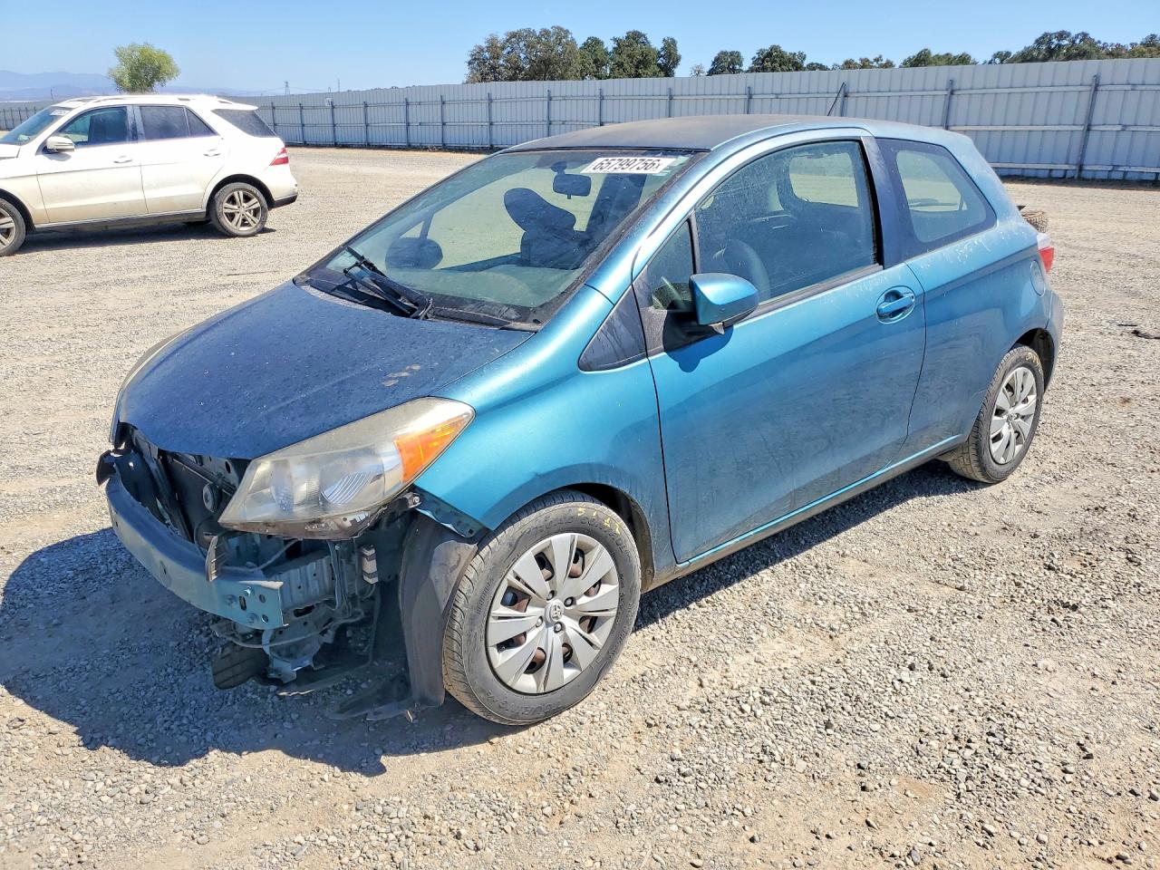 2012 Toyota Yaris 3-door L Turquoise vin: JTDJTUD3XCD537592