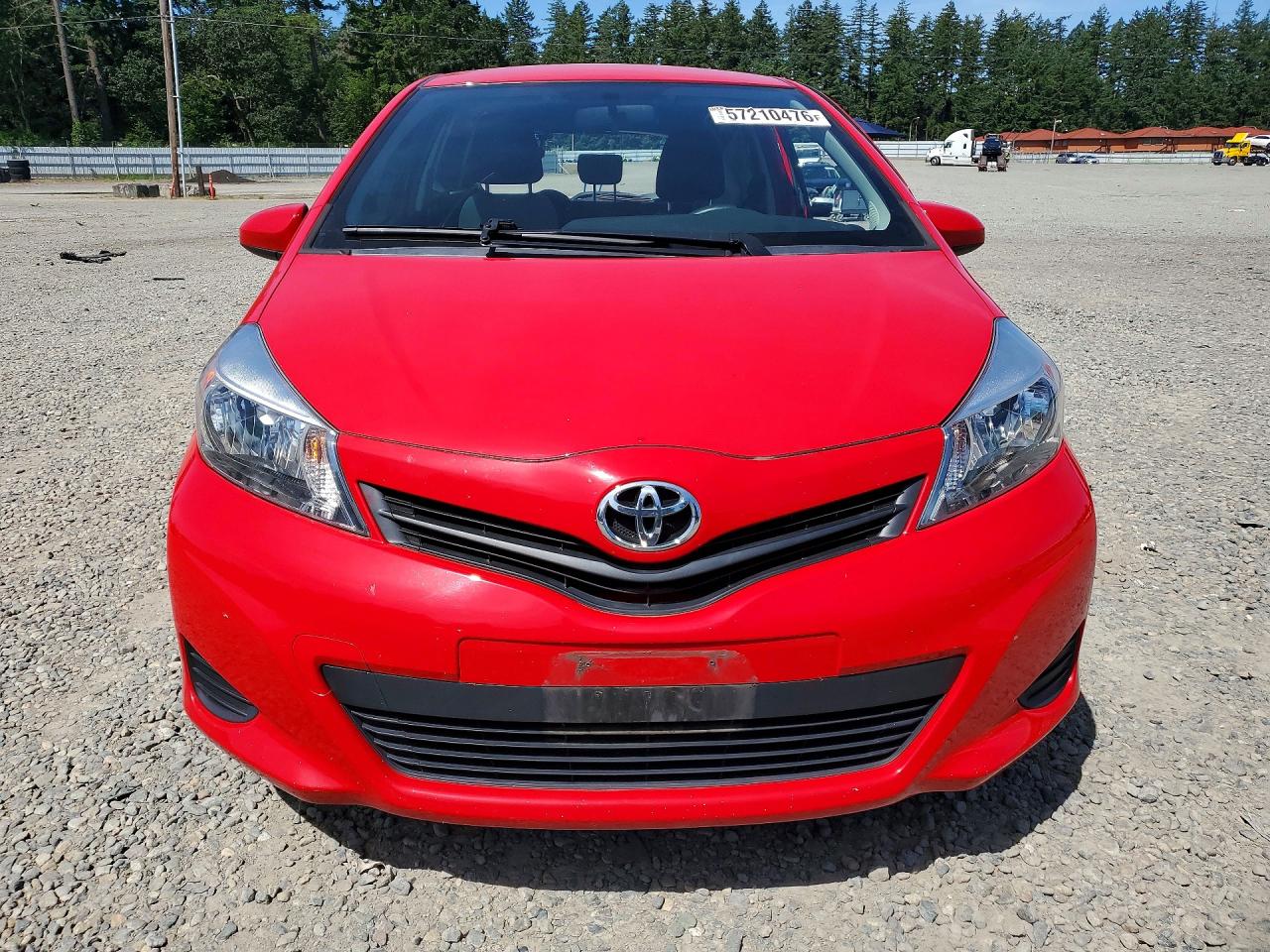 2014 Toyota Yaris 3-door Le Red vin: JTDJTUD3XED584625