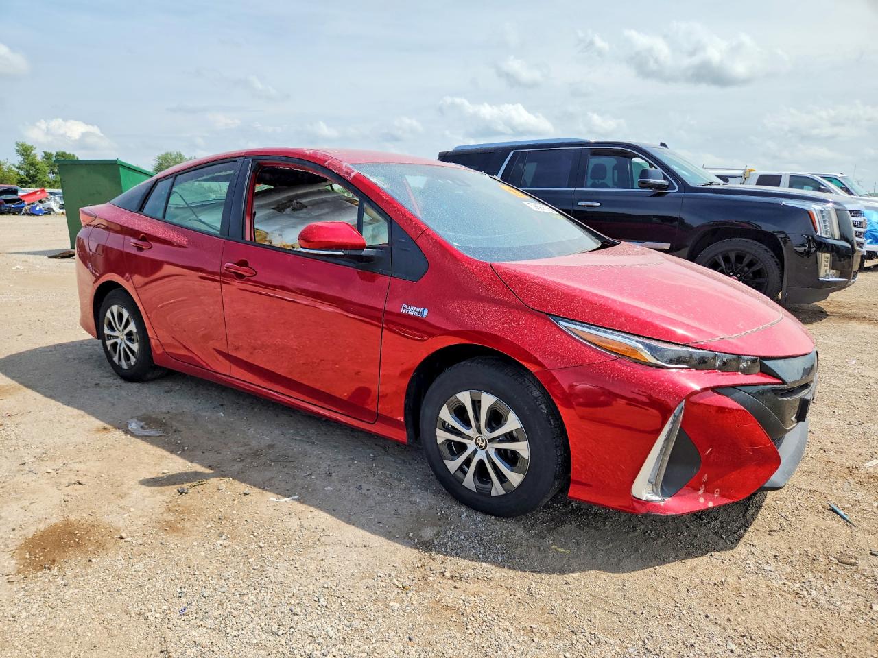 2021 Toyota Prius Prime Xle Red vin: JTDKAMFP3M3165885