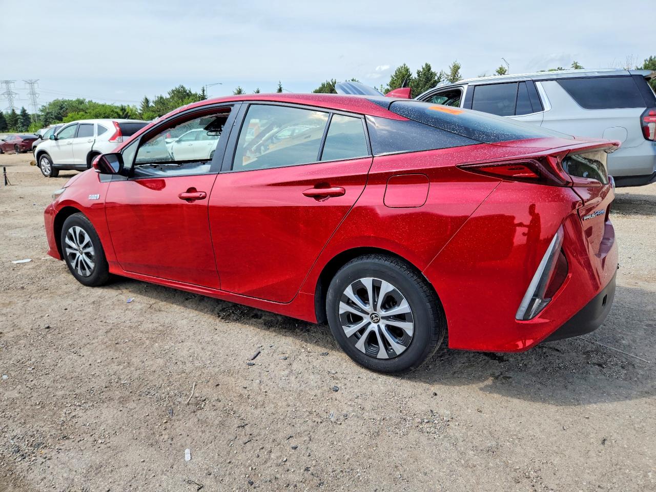 2021 Toyota Prius Prime Xle Red vin: JTDKAMFP3M3165885