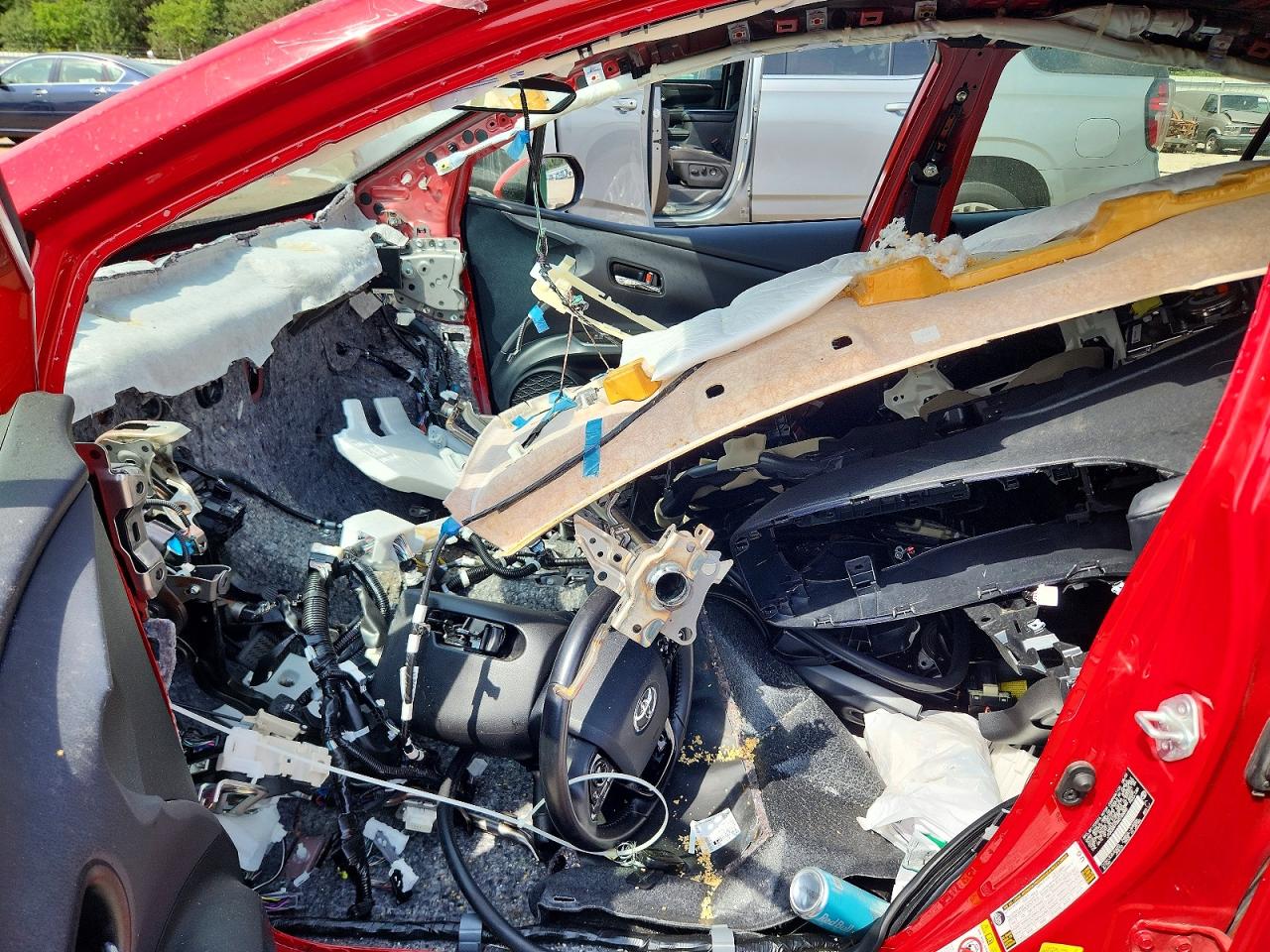 2021 Toyota Prius Prime Xle Red vin: JTDKAMFP3M3165885