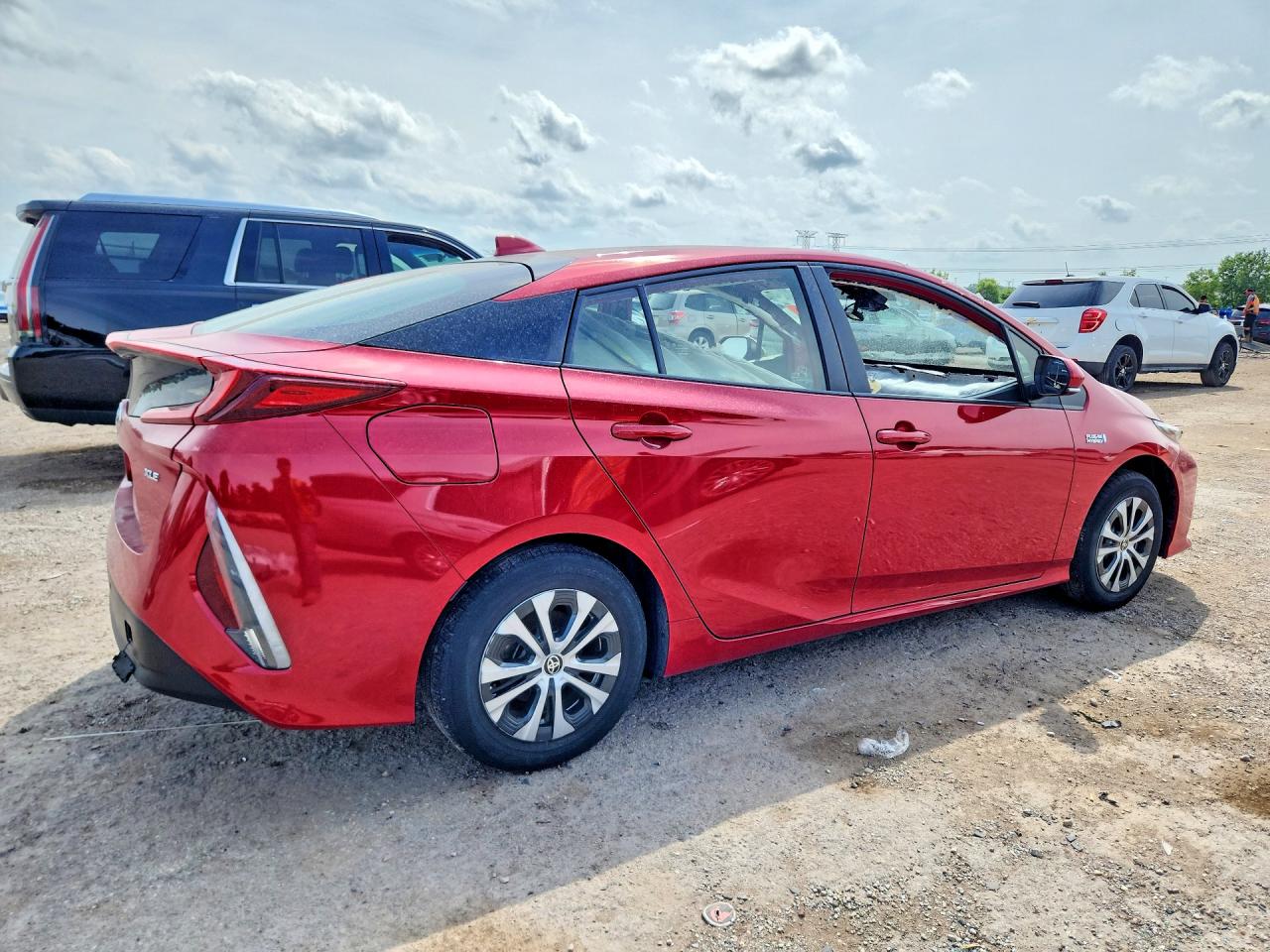 2021 Toyota Prius Prime Xle Red vin: JTDKAMFP3M3165885