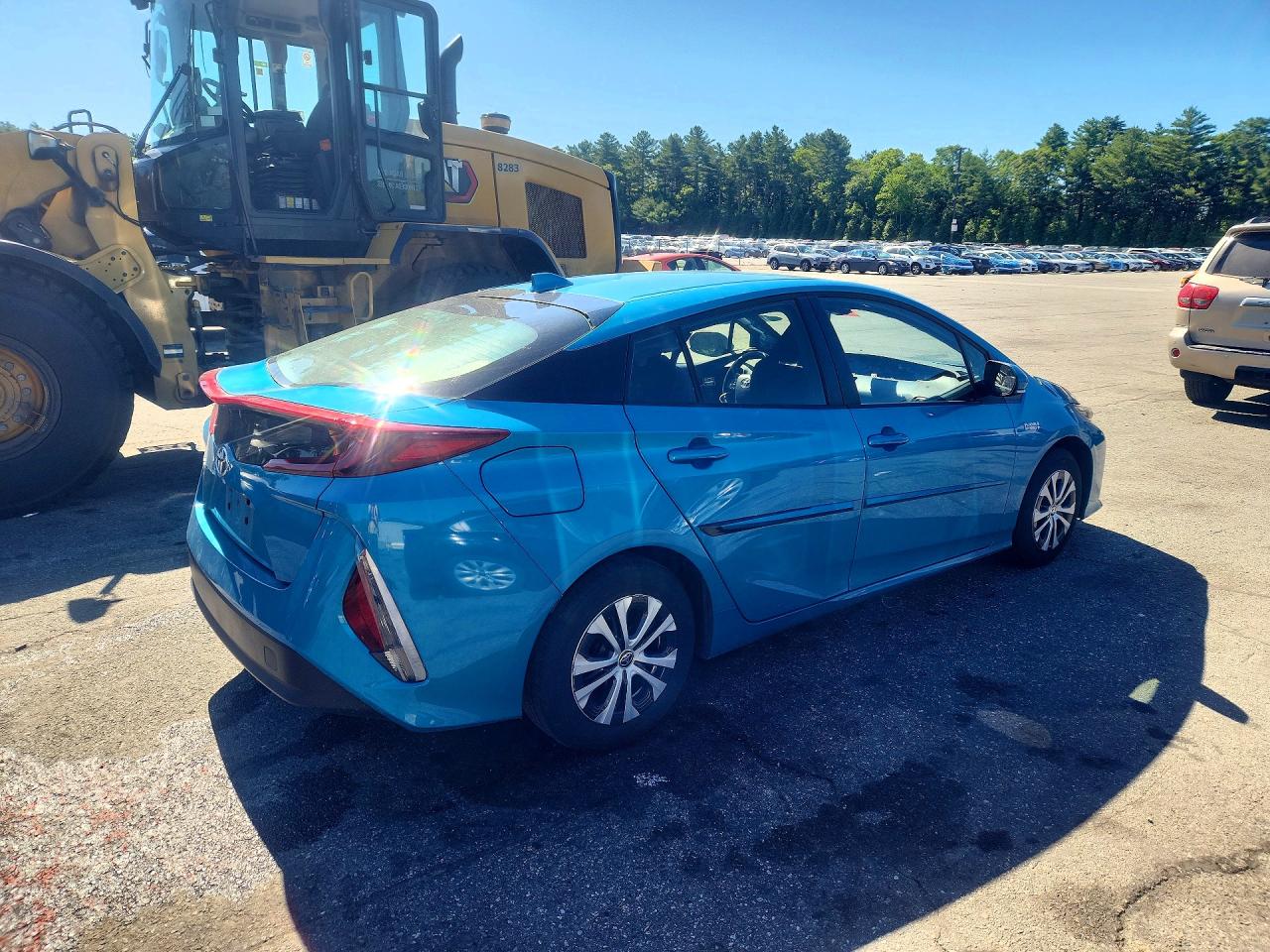 2022 Toyota Prius Prime Le Blue vin: JTDKAMFP6N3203613