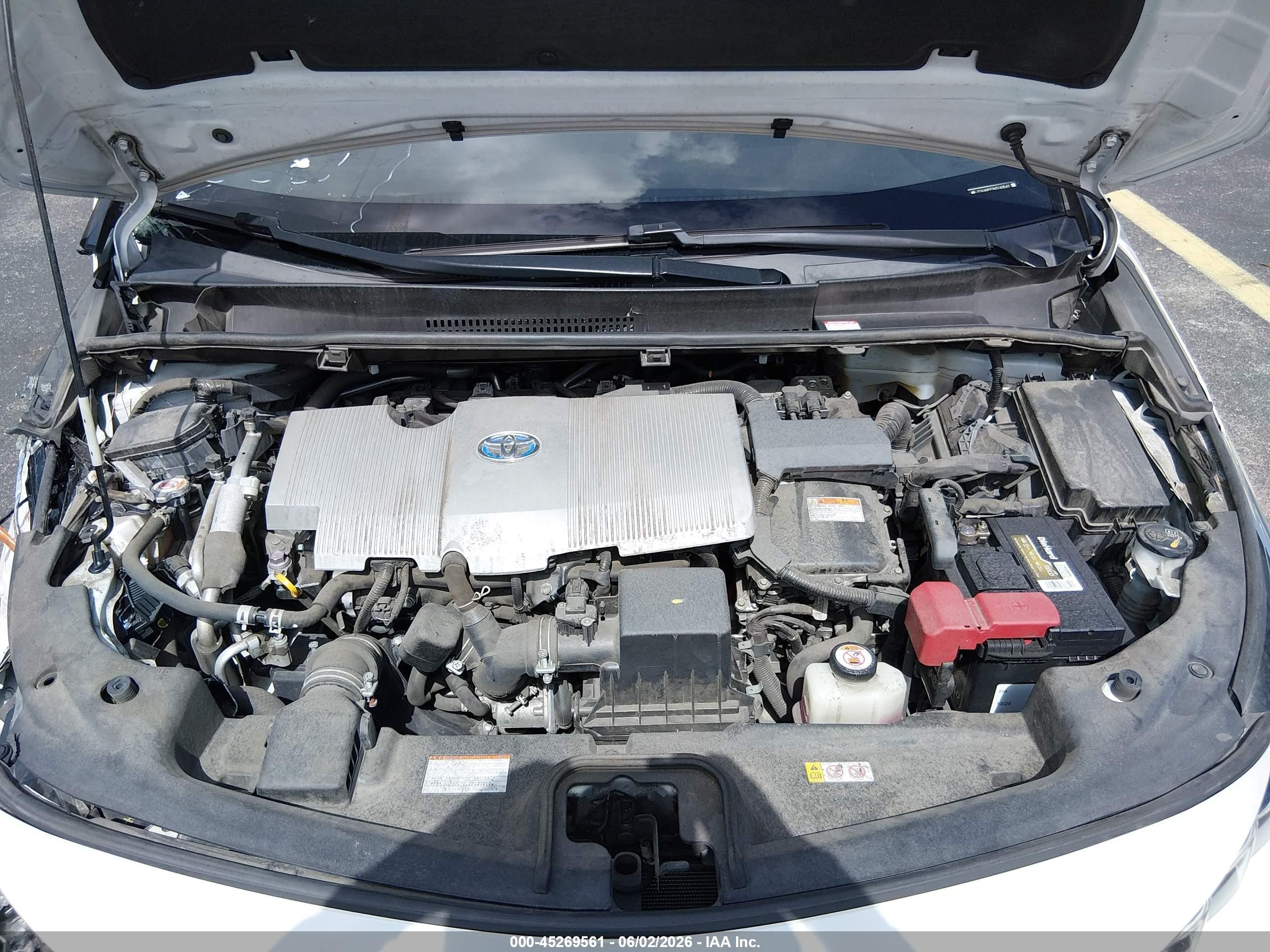 2021 Toyota Prius Prime Xle White vin: JTDKAMFP7M3183547