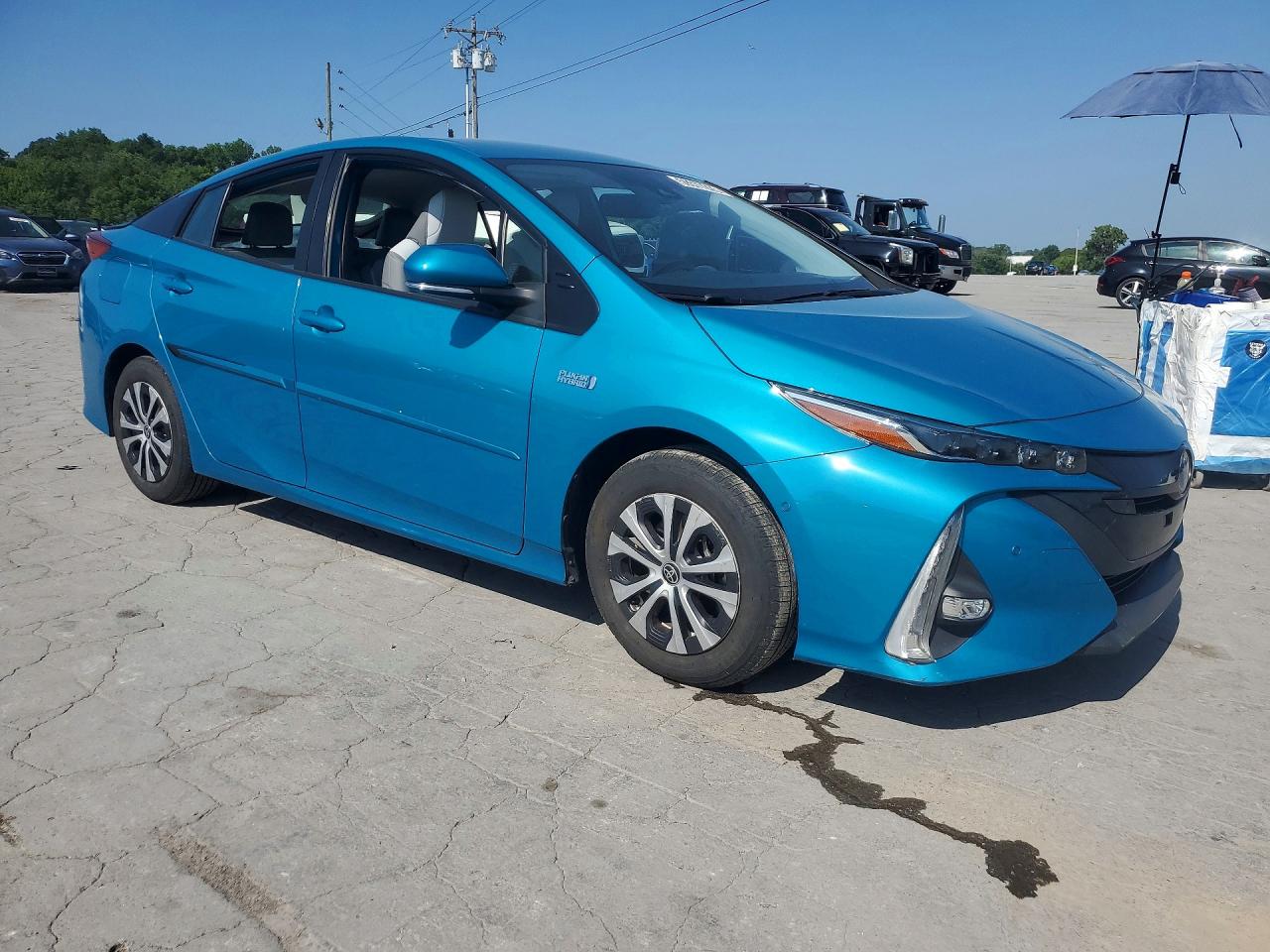 2022 Toyota Prius Prime Limited Синий vin: JTDKAMFP9N3213679