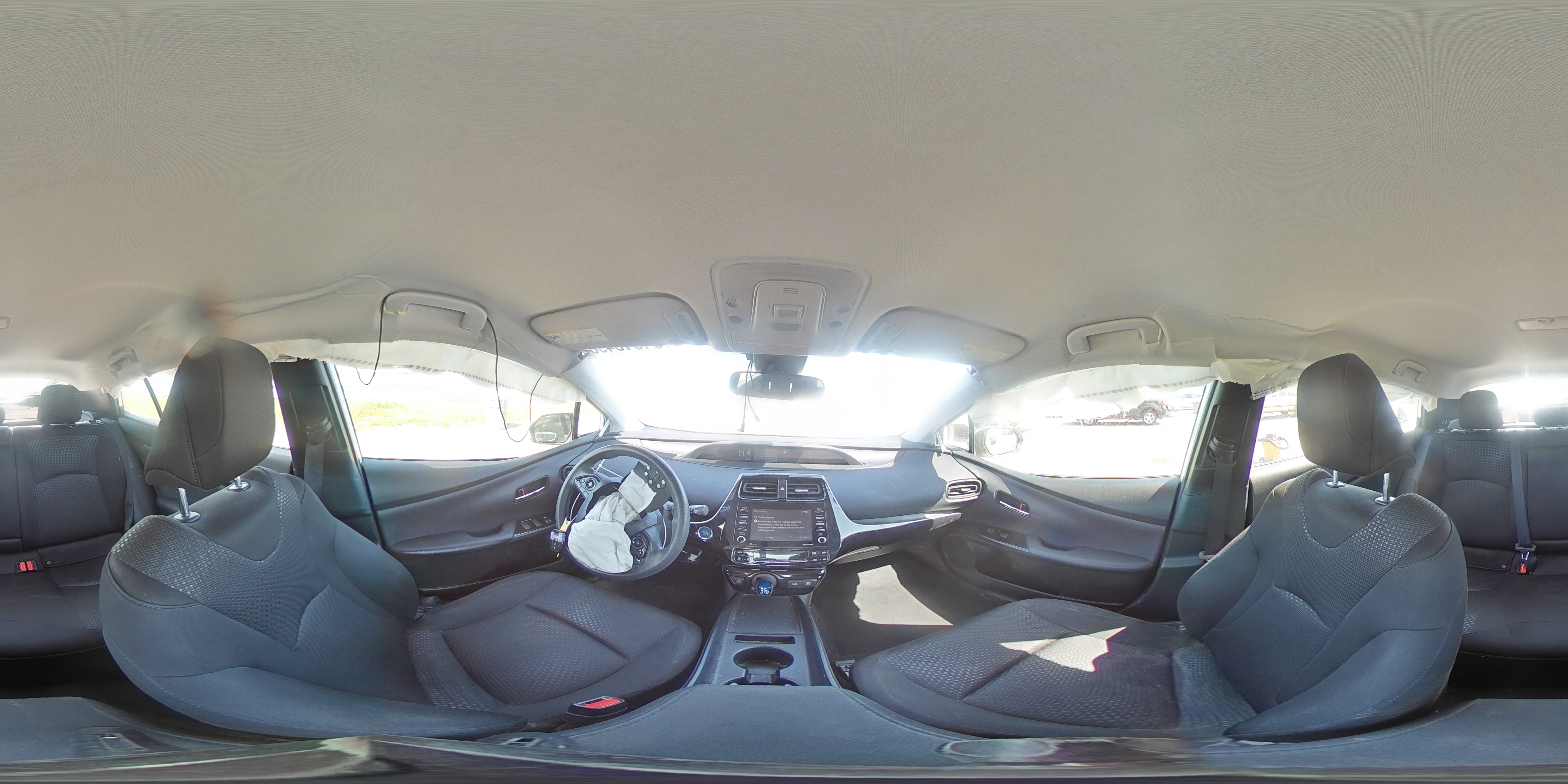 2022 Toyota Prius Le White vin: JTDKAMFU4N3156748