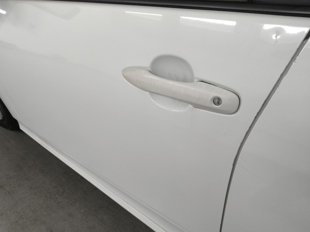 2021 Toyota Prius Le White vin: JTDKAMFU5M3148396 Damage: Left Front Door, Dent(S) W/ Paint Dmg, 2 To 3 Inches