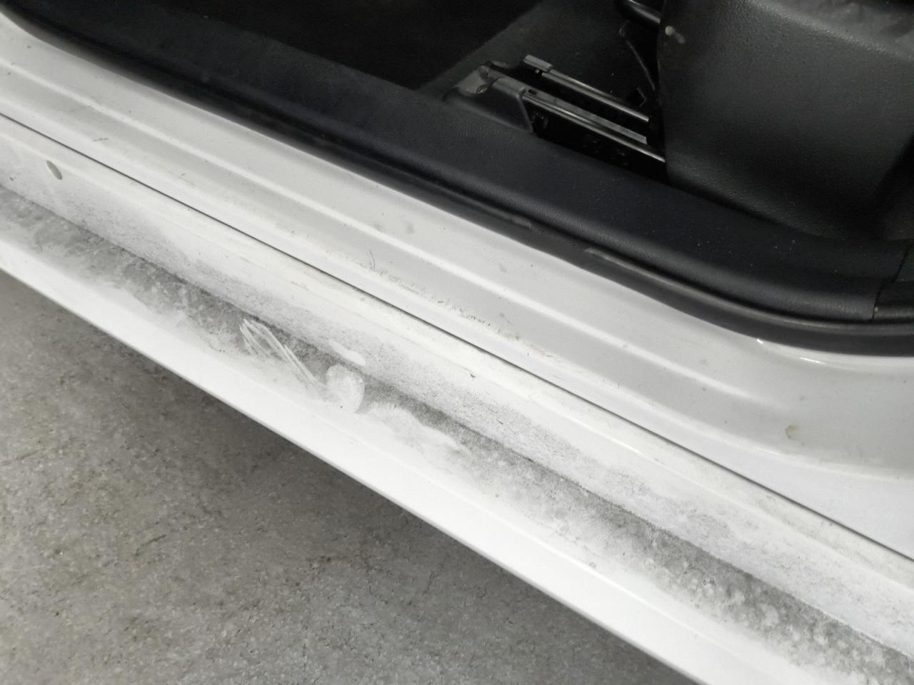 2021 Toyota Prius Le White vin: JTDKAMFU5M3148396 Damage: Left Rocker Panel, Heavy Scratch, 1 To 2 Inches