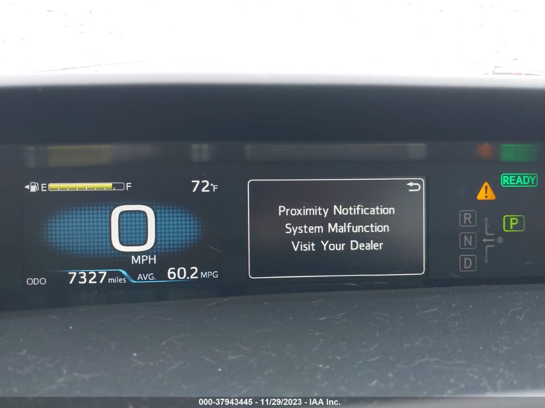 2021 Toyota Prius Xle Gray vin: JTDKAMFU7M3144074
