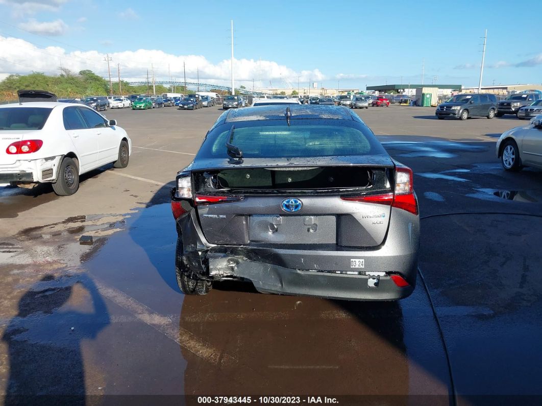 2021 Toyota Prius Xle Gray vin: JTDKAMFU7M3144074