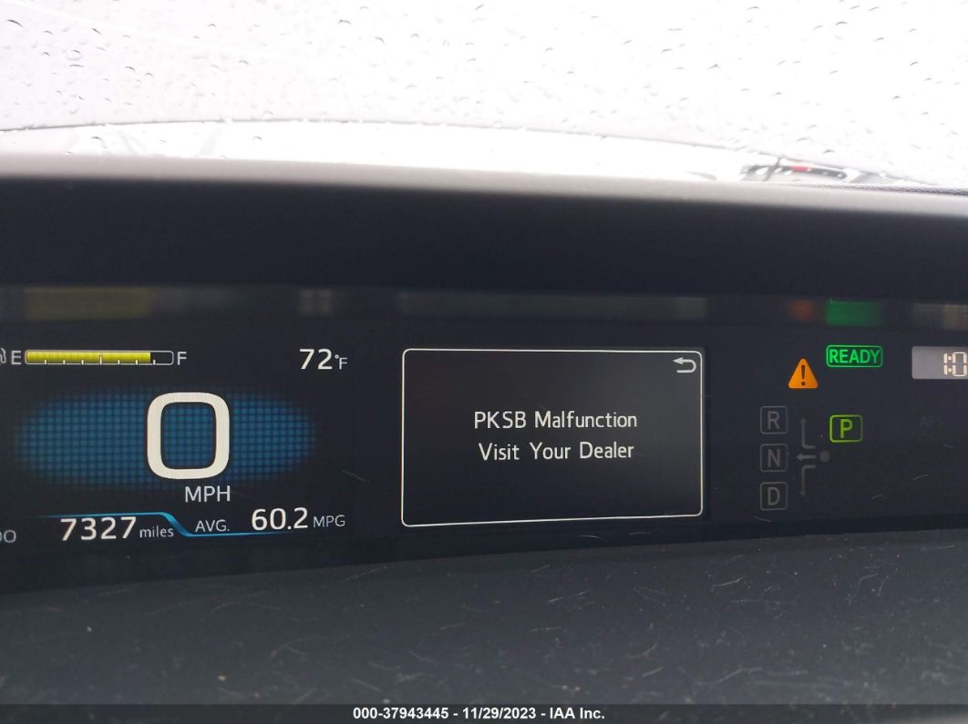 2021 Toyota Prius Xle Gray vin: JTDKAMFU7M3144074