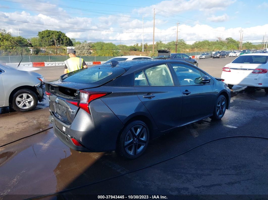 2021 Toyota Prius Xle Gray vin: JTDKAMFU7M3144074