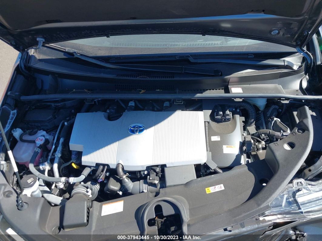 2021 Toyota Prius Xle Gray vin: JTDKAMFU7M3144074