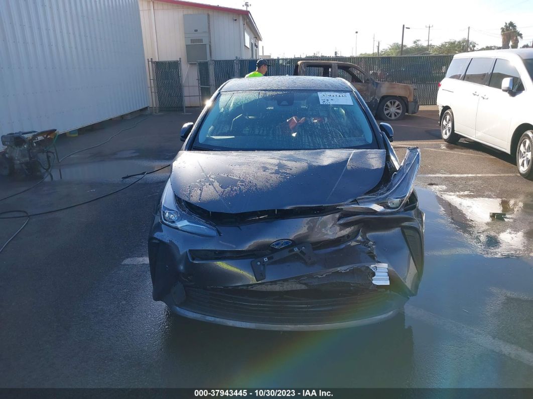 2021 Toyota Prius Xle Gray vin: JTDKAMFU7M3144074