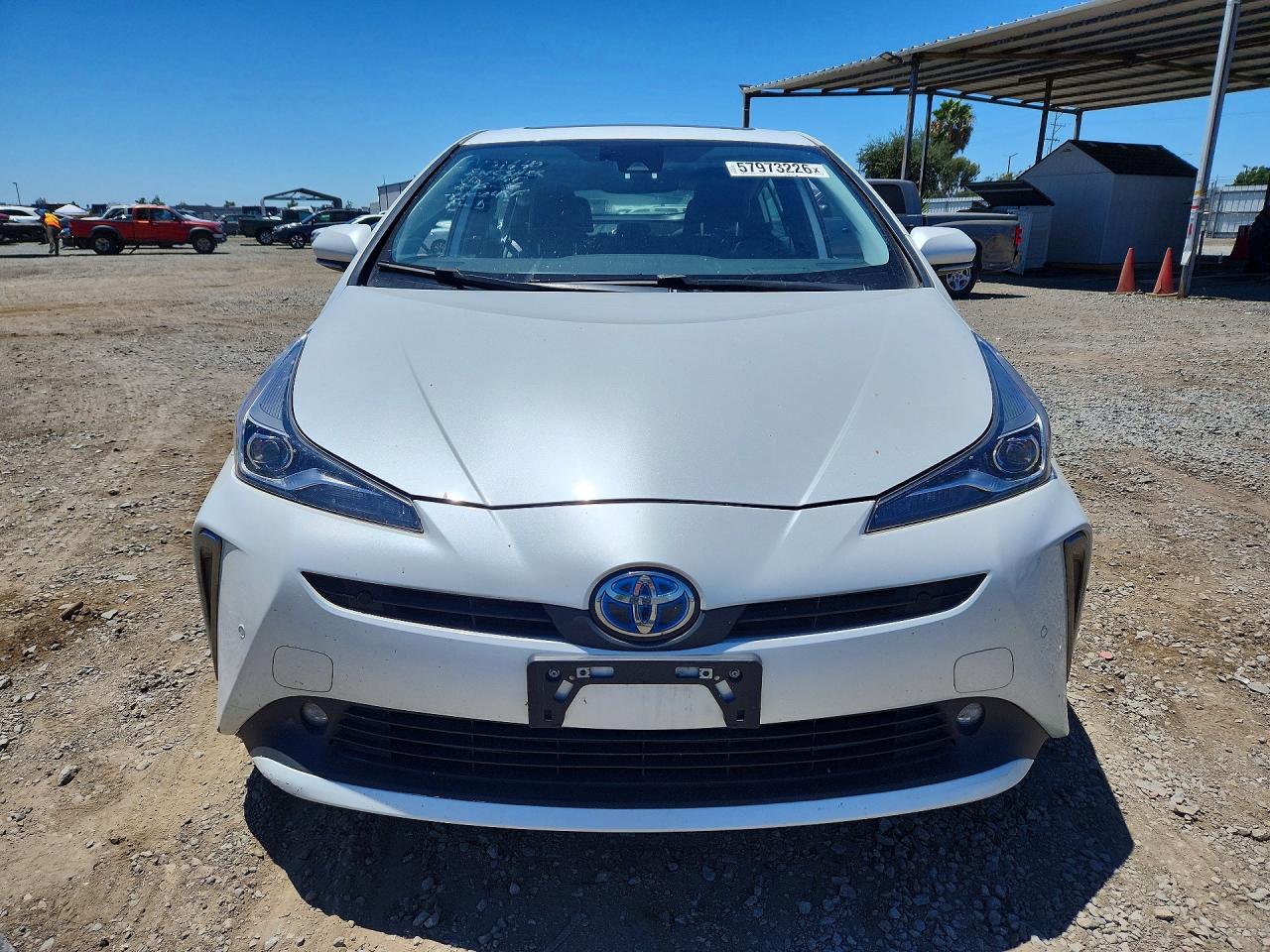 2022 Toyota Prius Xle White vin: JTDKAMFU8N3186156