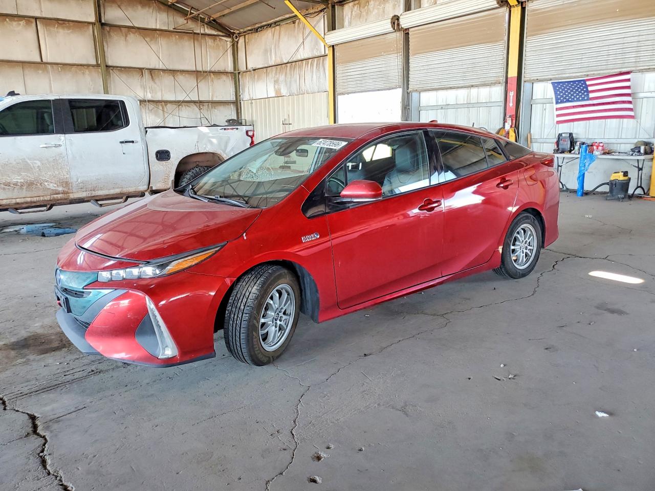 2017 Toyota Prius Prime Premium Maroon vin: JTDKARFP2H3008450