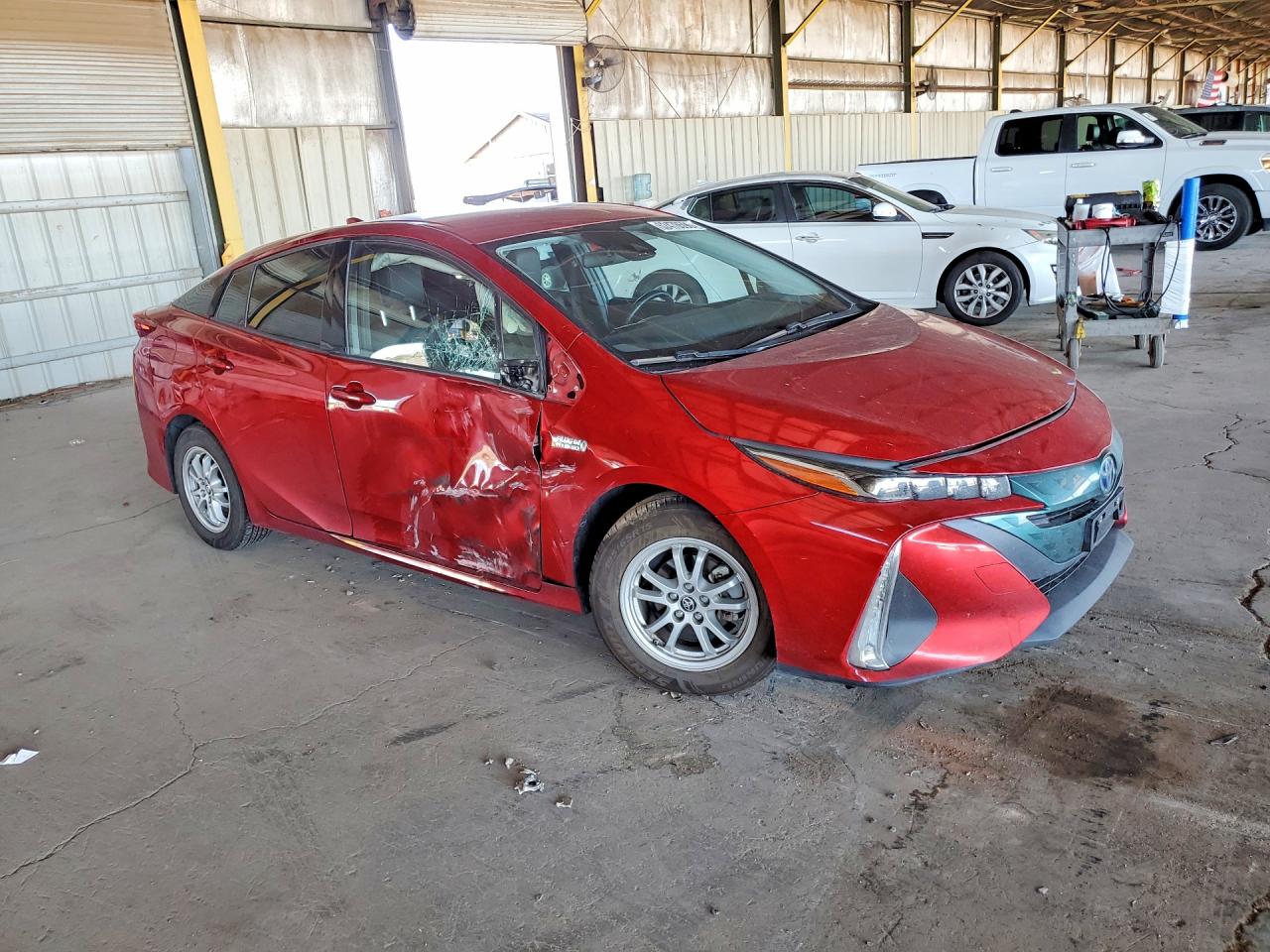 2017 Toyota Prius Prime Premium Maroon vin: JTDKARFP2H3008450