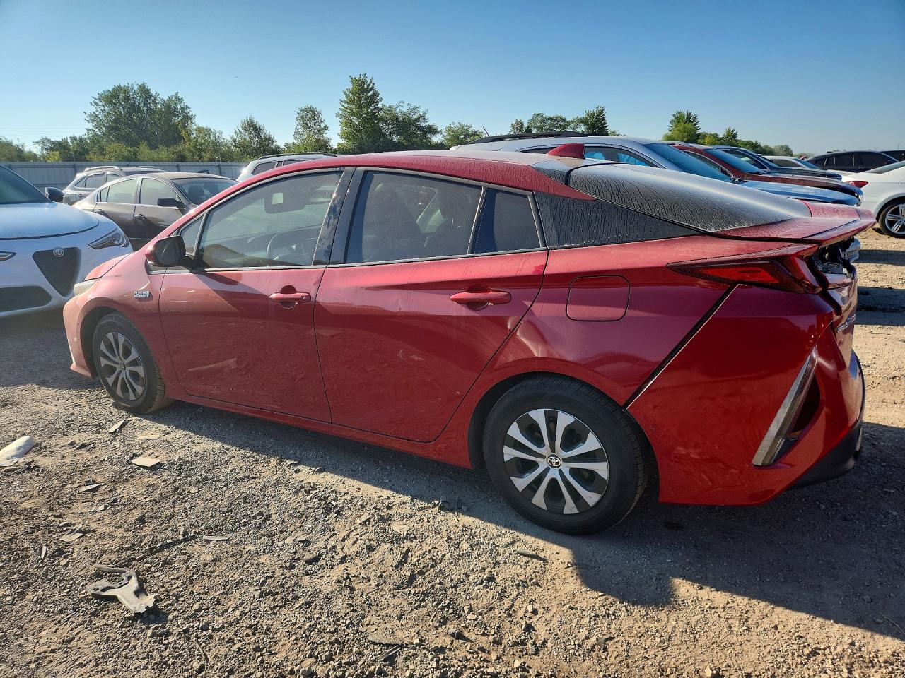 2020 Toyota Prius Prime Limited Red vin: JTDKARFP2L3120609