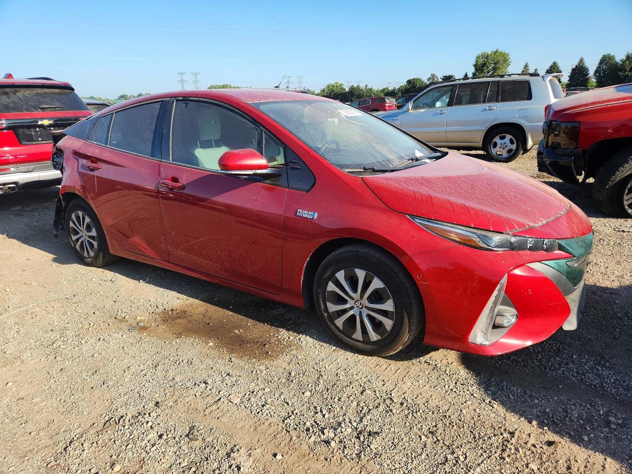 2020 Toyota Prius Prime Limited Red vin: JTDKARFP2L3120609