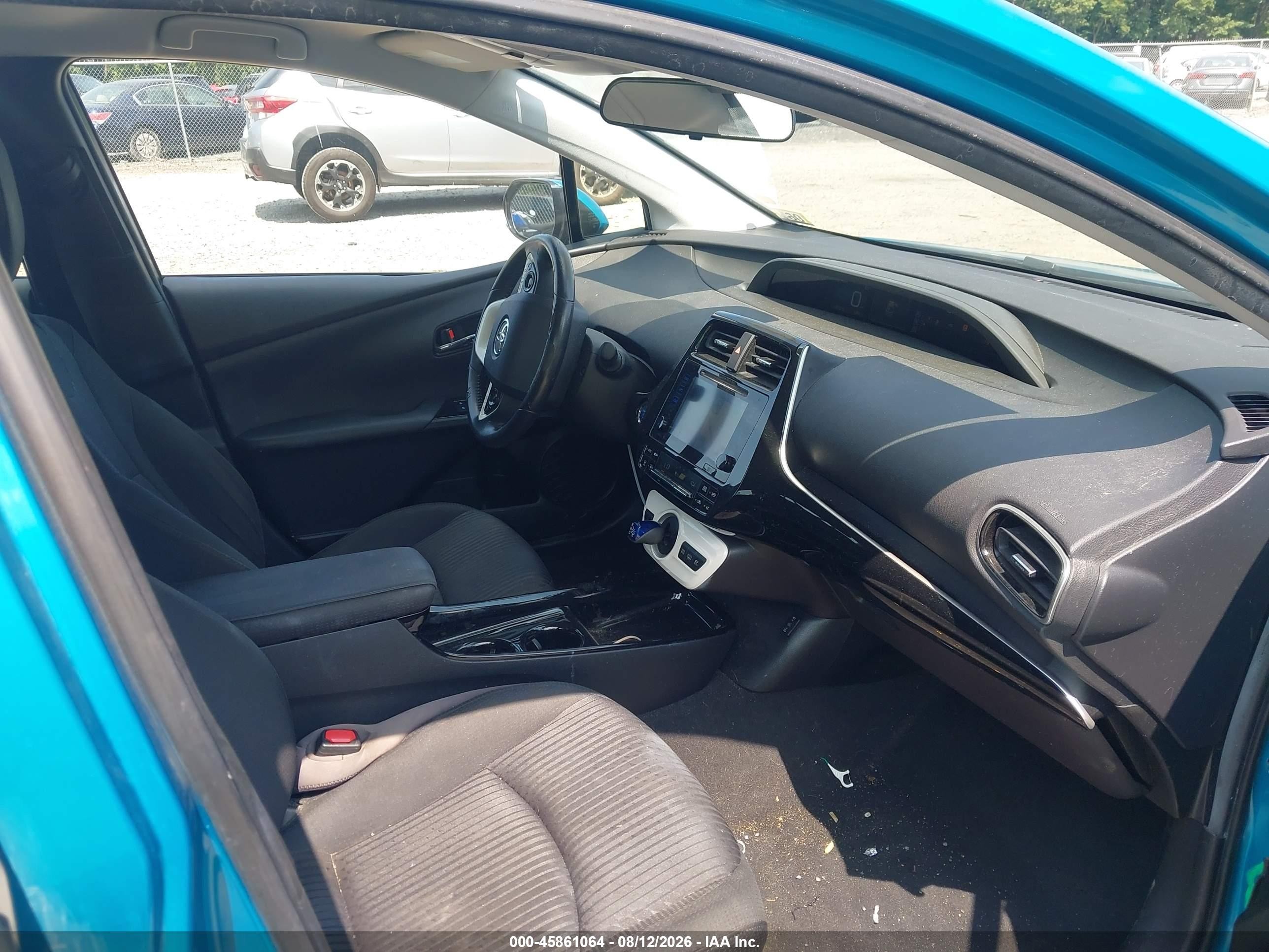 2018 Toyota Prius Prime Plus Blue vin: JTDKARFP3J3083096