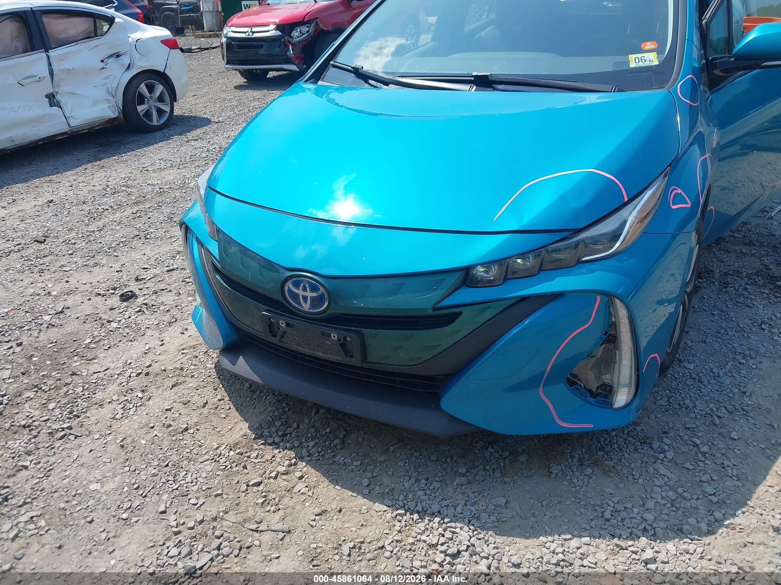 2018 Toyota Prius Prime Plus Blue vin: JTDKARFP3J3083096