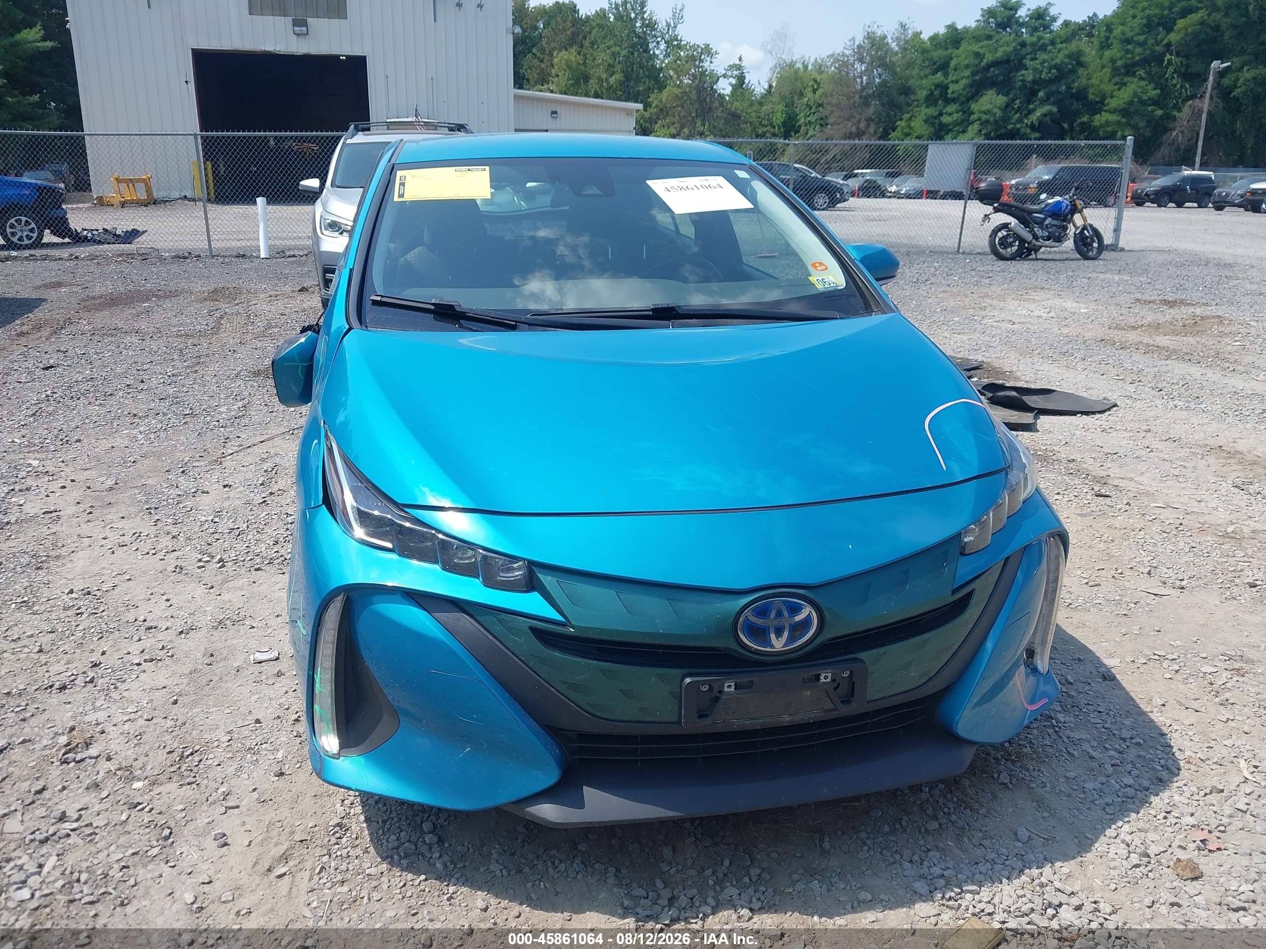 2018 Toyota Prius Prime Plus Blue vin: JTDKARFP3J3083096