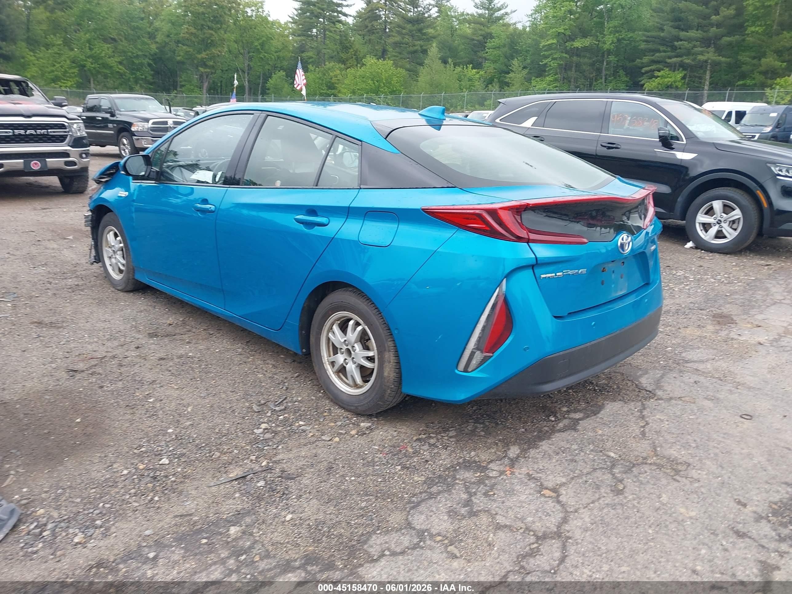 2020 Toyota Prius Prime Limited Blue vin: JTDKARFP4L3135774