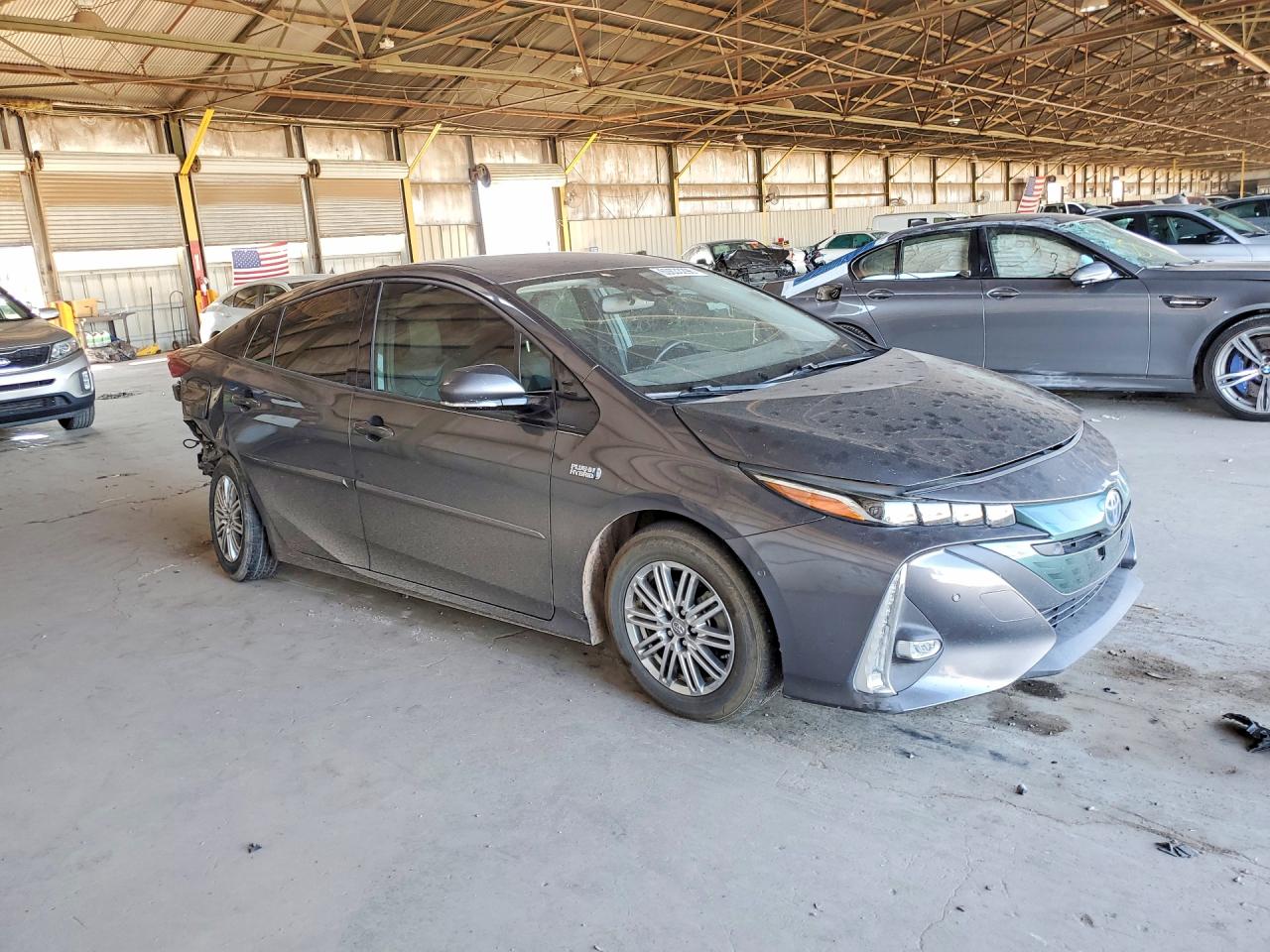 2019 Toyota Prius Prime Advanced Gray vin: JTDKARFP7K3108535