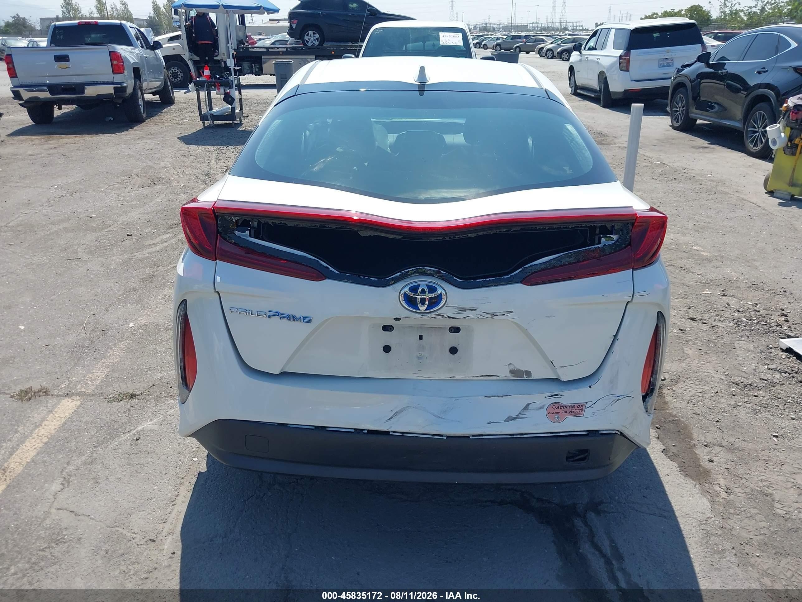 2020 Toyota Prius Prime Xle White vin: JTDKARFP7L3120279