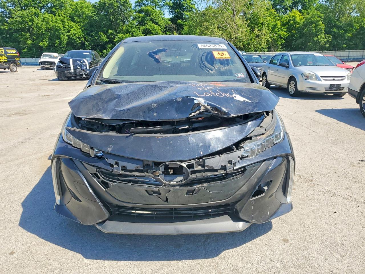 2020 Toyota Prius Prime Le Черный vin: JTDKARFP7L3155453