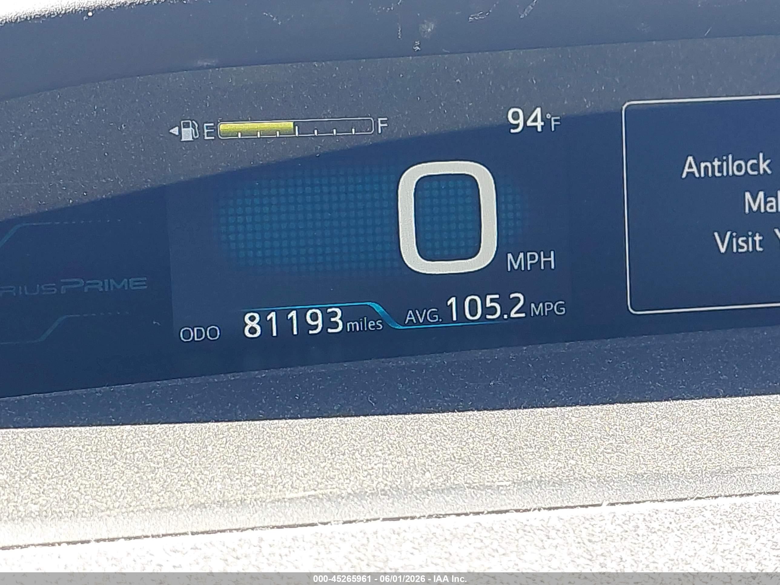 2018 Toyota Prius Prime Plus Серый vin: JTDKARFP8J3085636