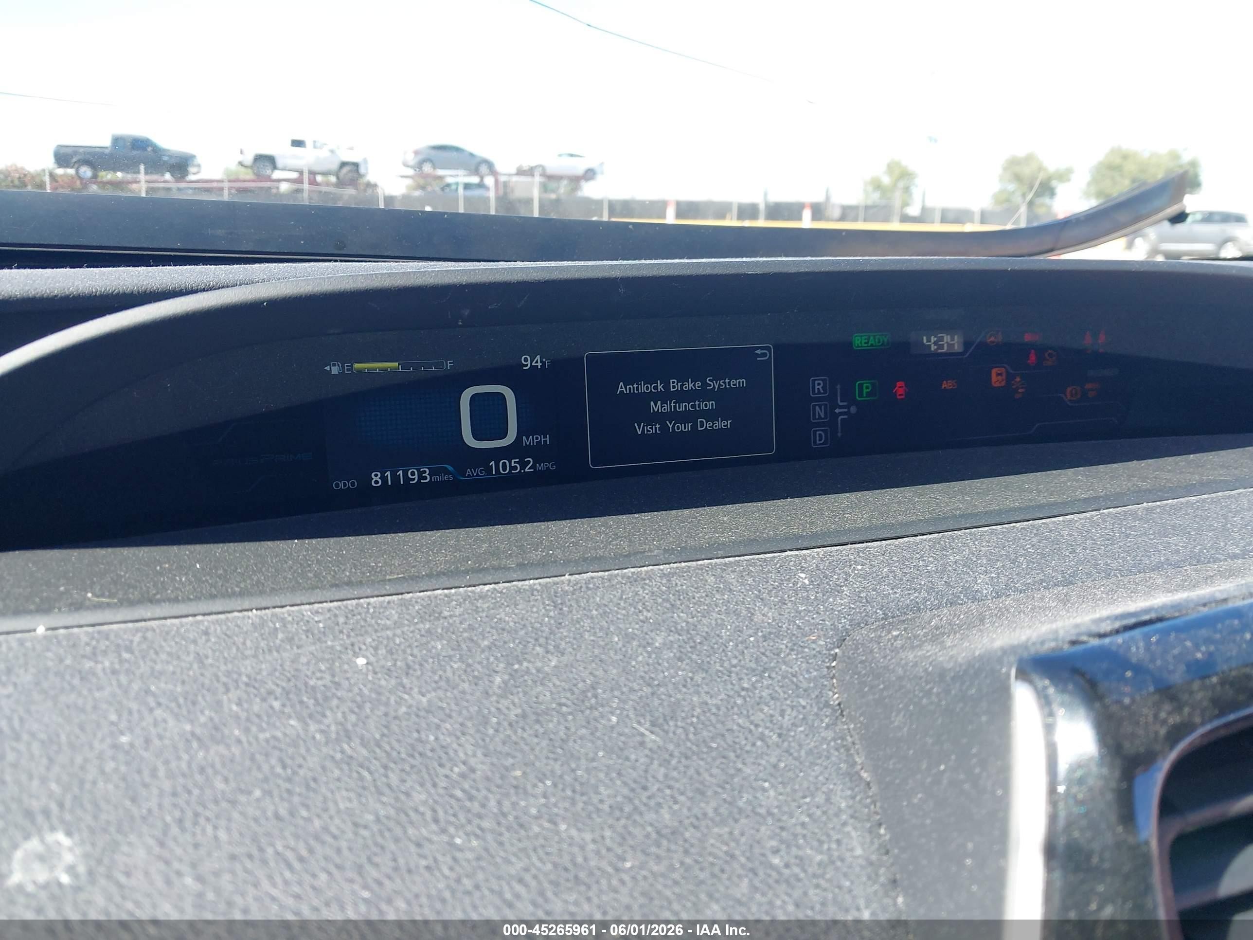 2018 Toyota Prius Prime Plus Серый vin: JTDKARFP8J3085636