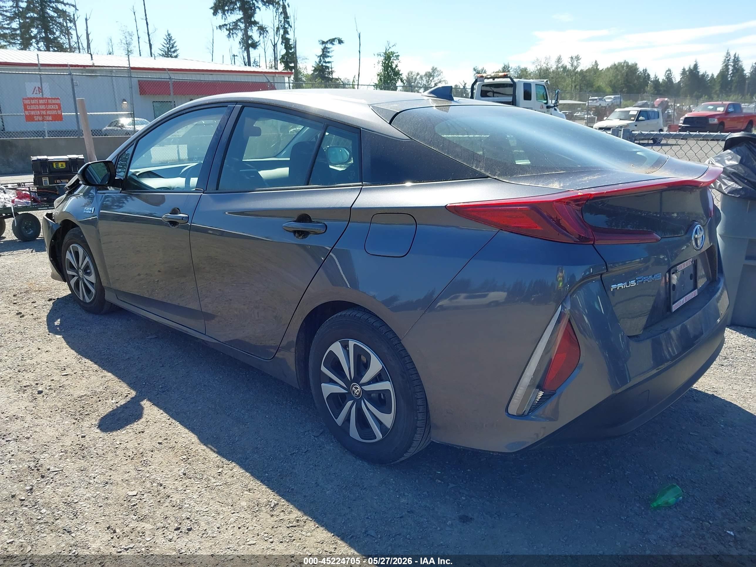 2019 Toyota Prius Prime Plus Gray vin: JTDKARFP8K3108849