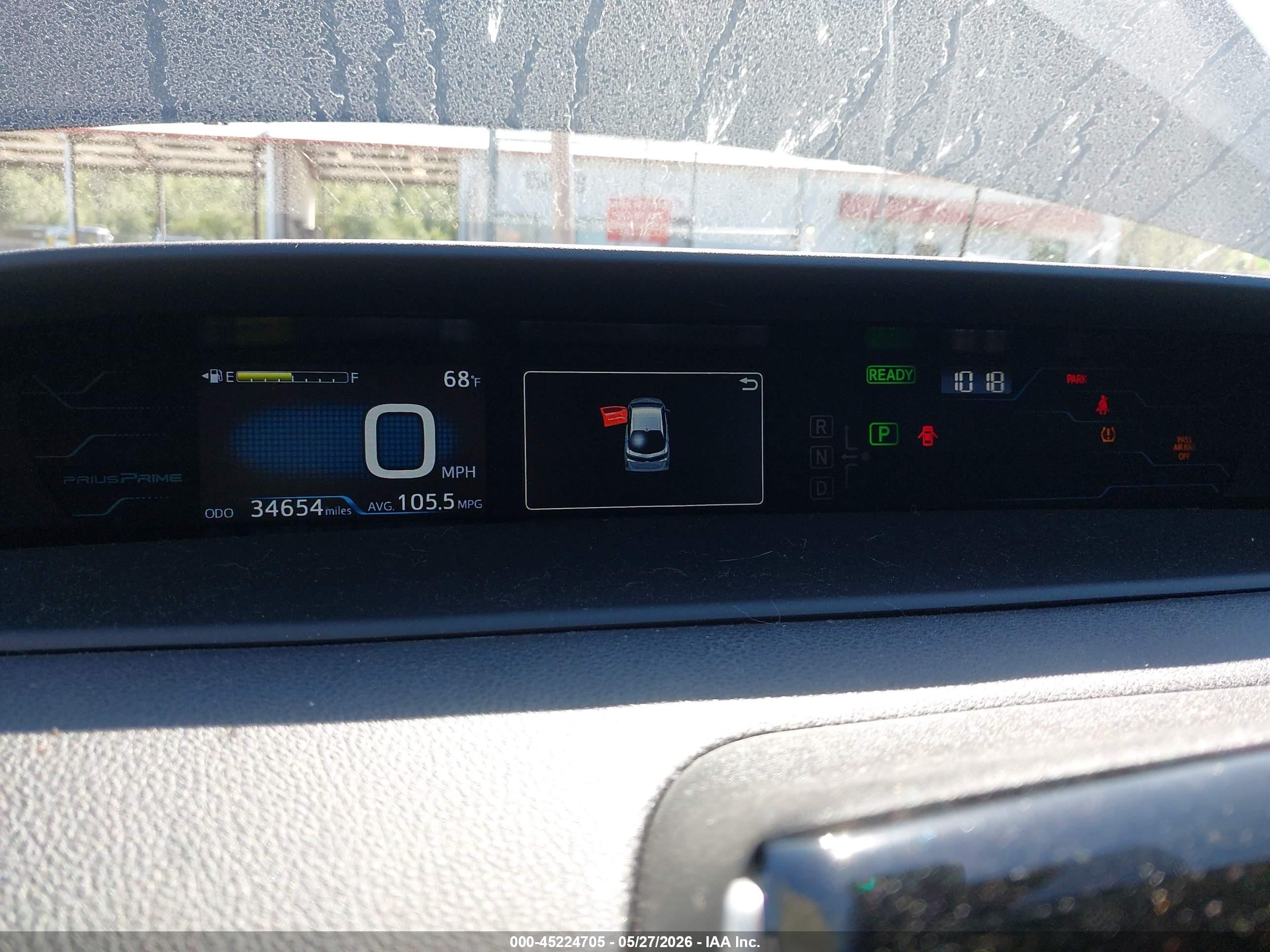 2019 Toyota Prius Prime Plus Gray vin: JTDKARFP8K3108849