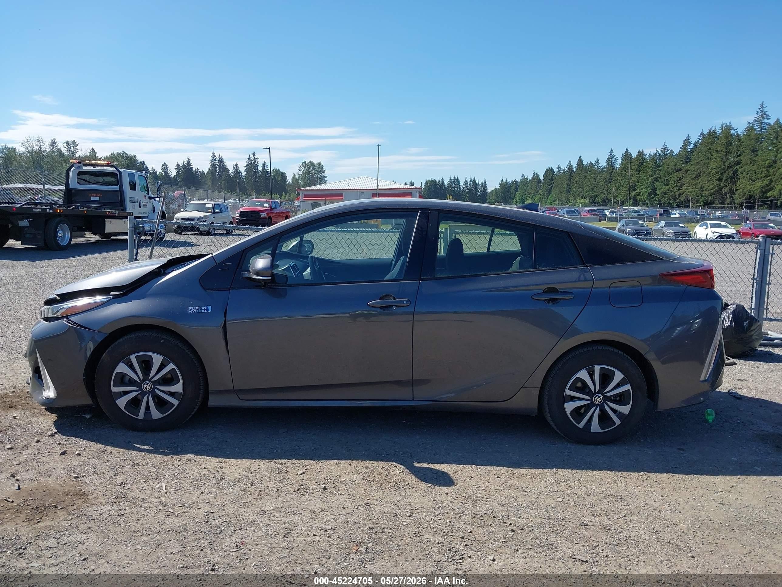 2019 Toyota Prius Prime Plus Gray vin: JTDKARFP8K3108849