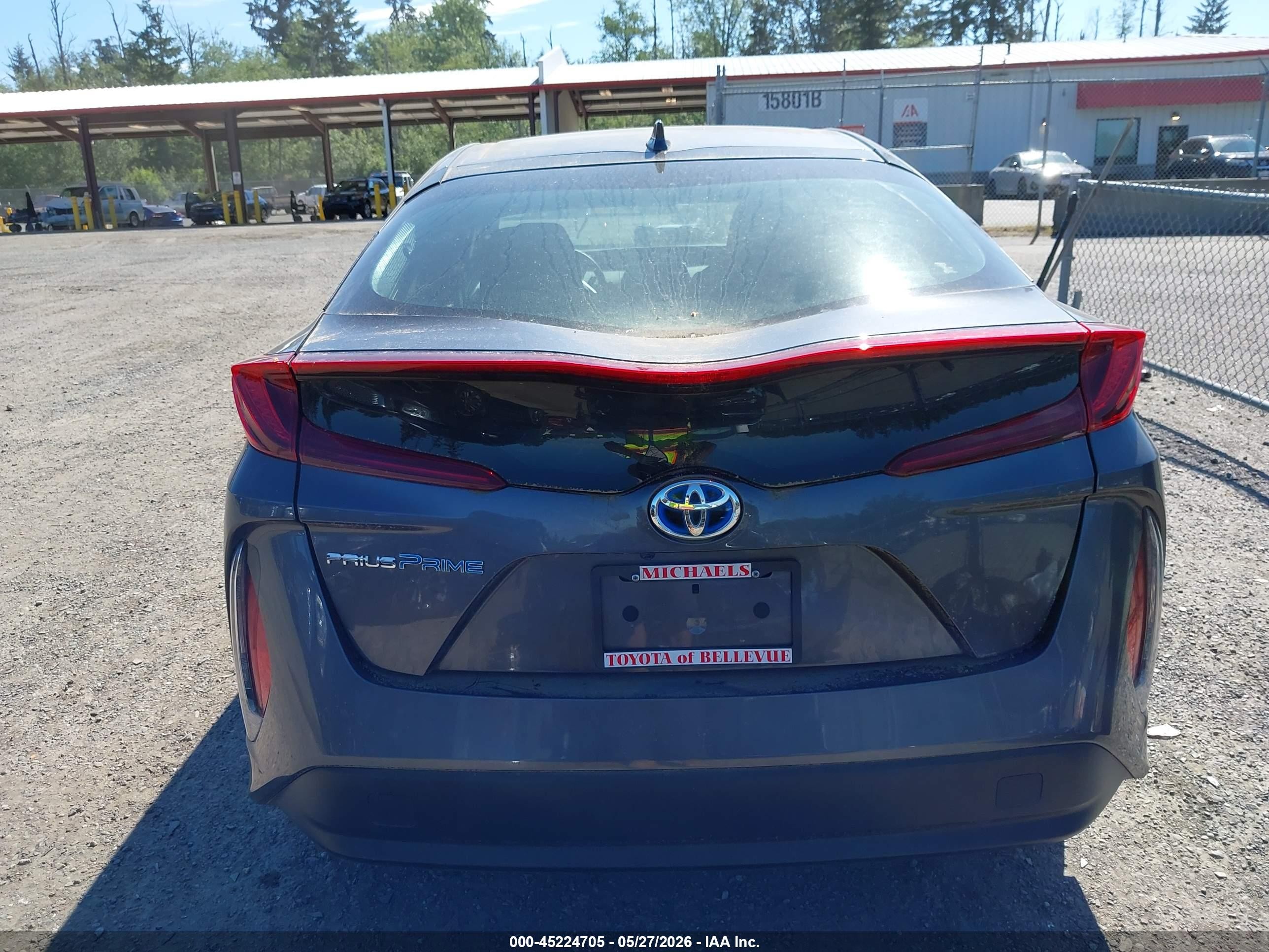 2019 Toyota Prius Prime Plus Gray vin: JTDKARFP8K3108849