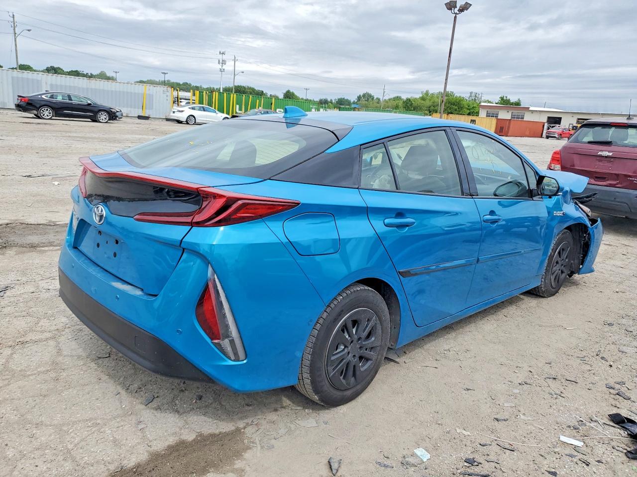 2018 Toyota Prius Prime Advanced Blue vin: JTDKARFPXJ3072399