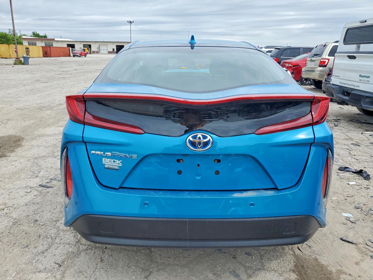2018 Toyota Prius Prime Advanced Blue vin: JTDKARFPXJ3072399