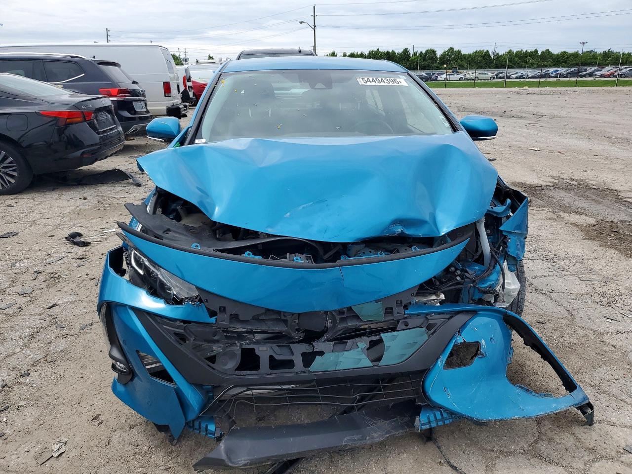 2018 Toyota Prius Prime Advanced Blue vin: JTDKARFPXJ3072399