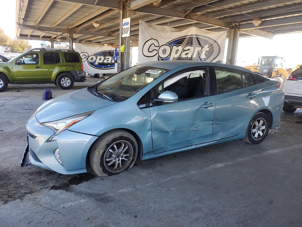 2016 Toyota Prius Three Touring Turquoise vin: JTDKARFU0G3000156