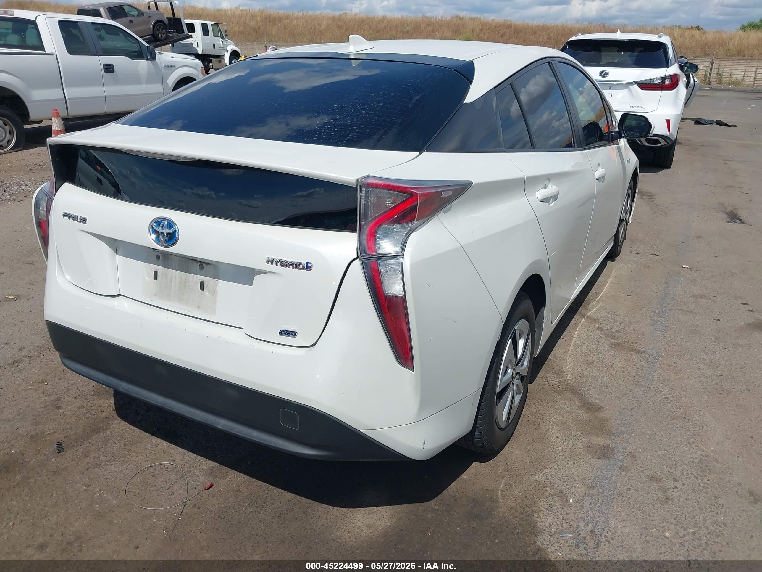 2017 Toyota Prius Two Eco Белый vin: JTDKARFU0H3532444